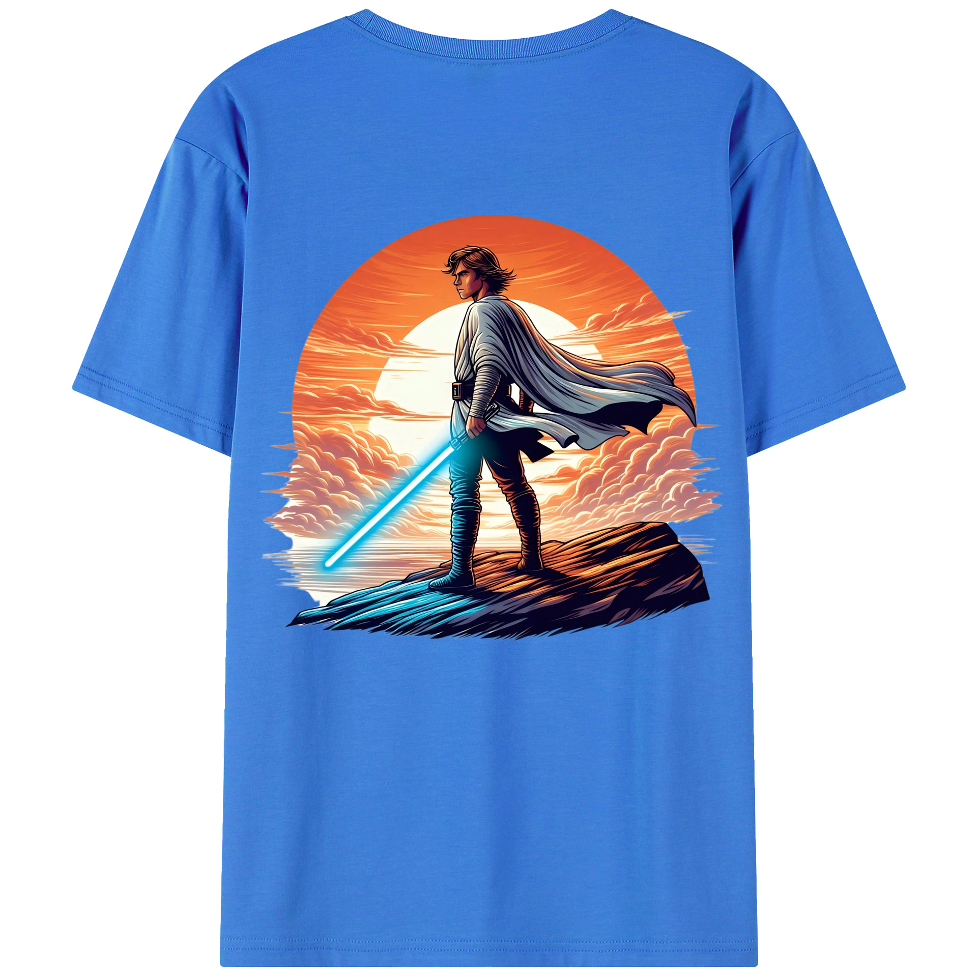 （画像用） スター・ウォーズ Star Wars 綿100％ メンズ半袖Tシャツ（バックプリント） 通気性