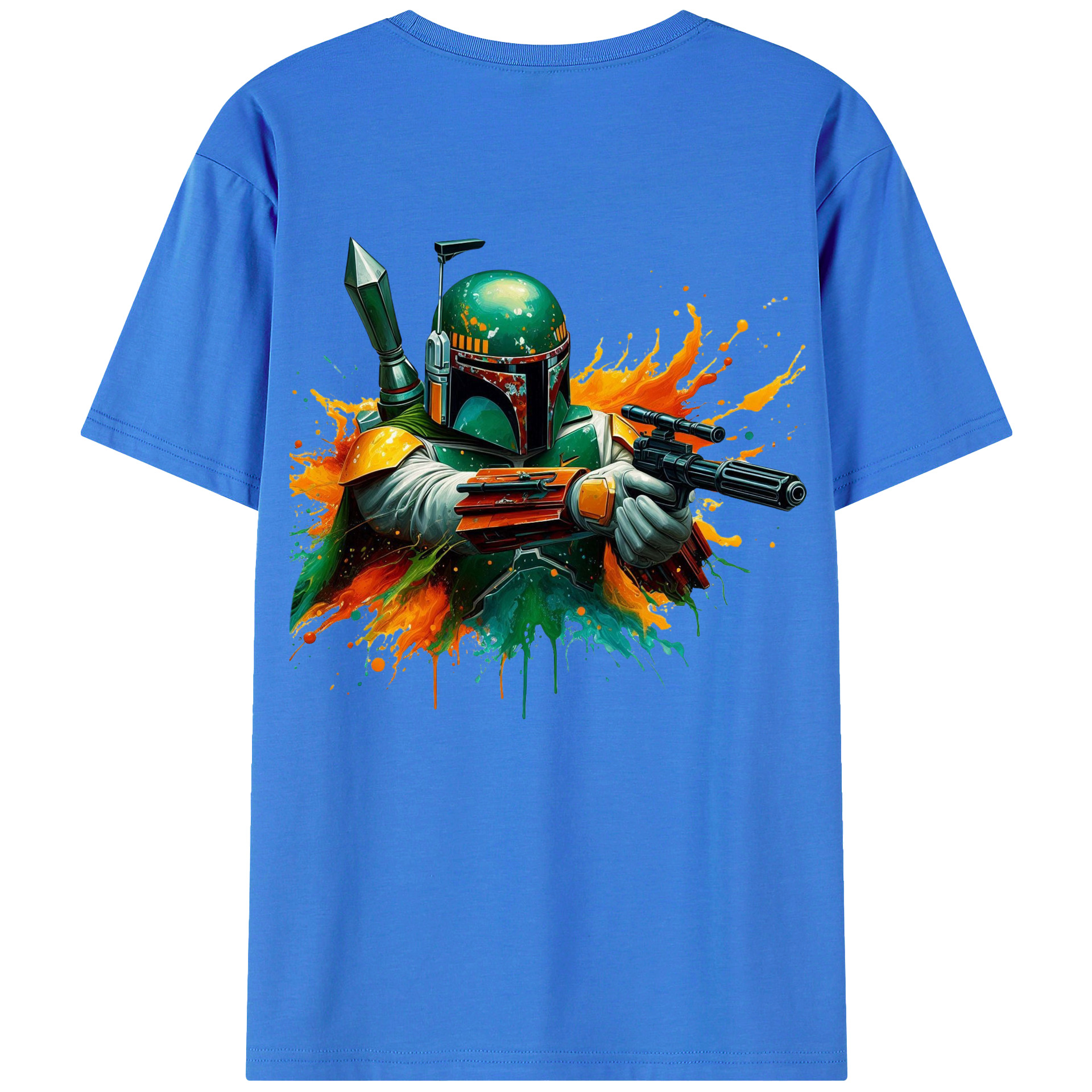 （画像用） スター・ウォーズ Star Wars 綿100％ メンズ半袖Tシャツ（バックプリント） 通気性