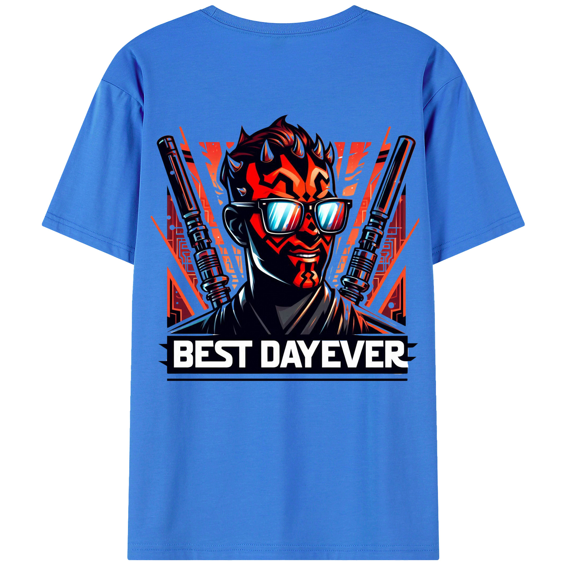 （画像用） スター・ウォーズ Star Wars 綿100％ メンズ半袖Tシャツ（バックプリント） 通気性