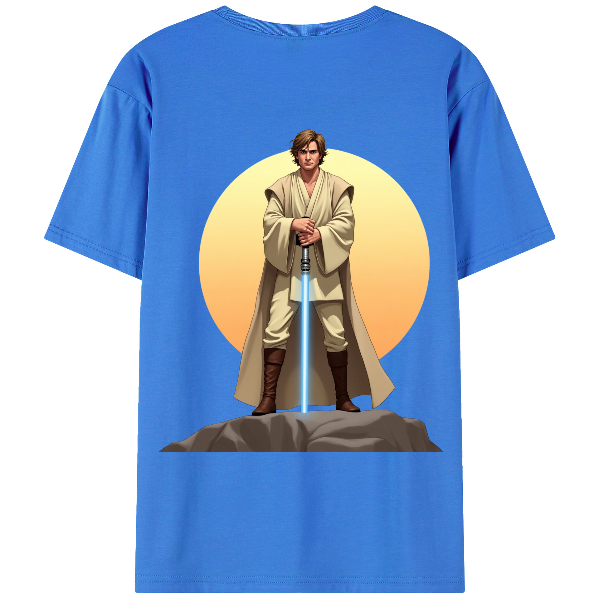 （画像用） スター・ウォーズ Star Wars 綿100％ メンズ半袖Tシャツ（バックプリント） 通気性