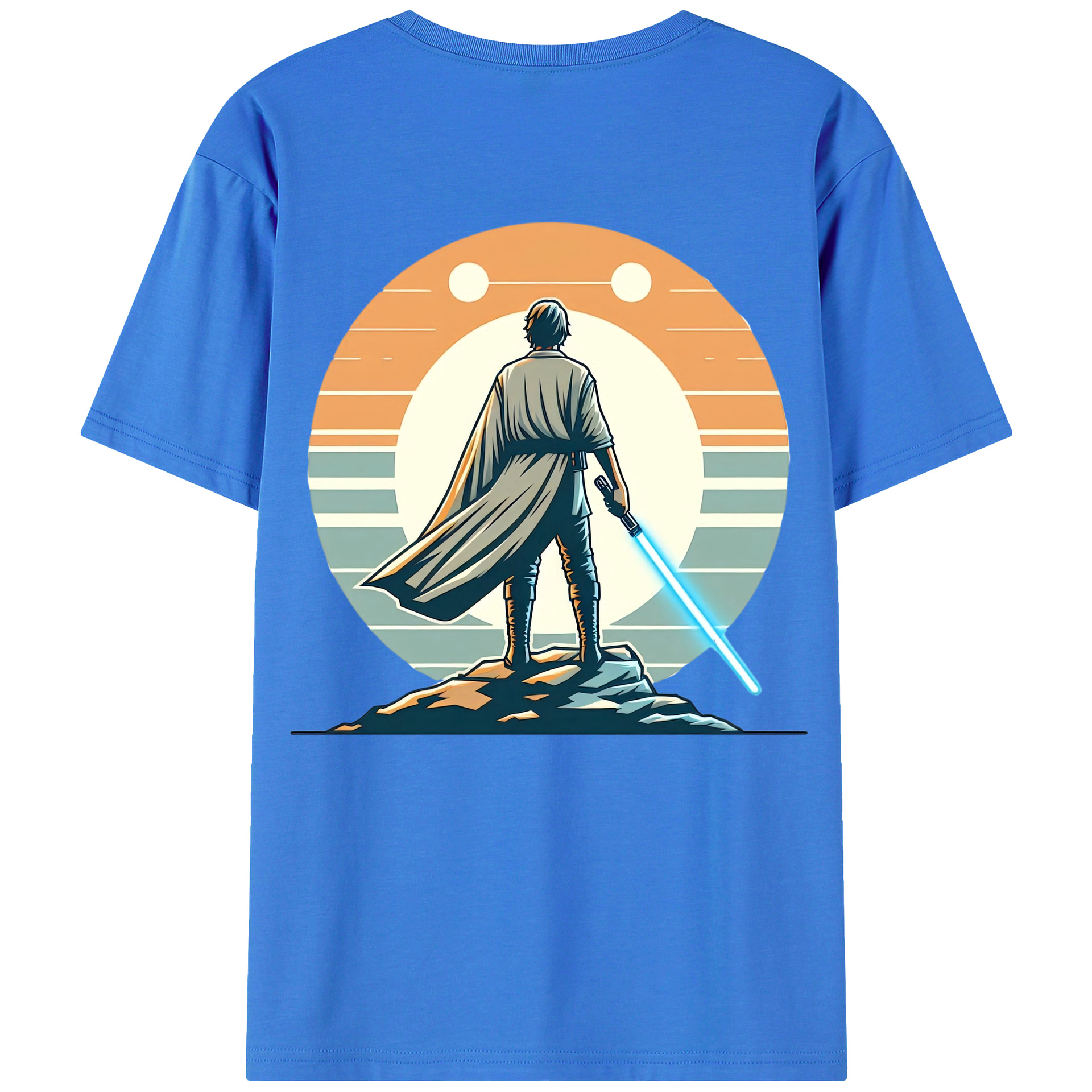 （画像用） スター・ウォーズ Star Wars 綿100％ メンズ半袖Tシャツ（バックプリント） 通気性