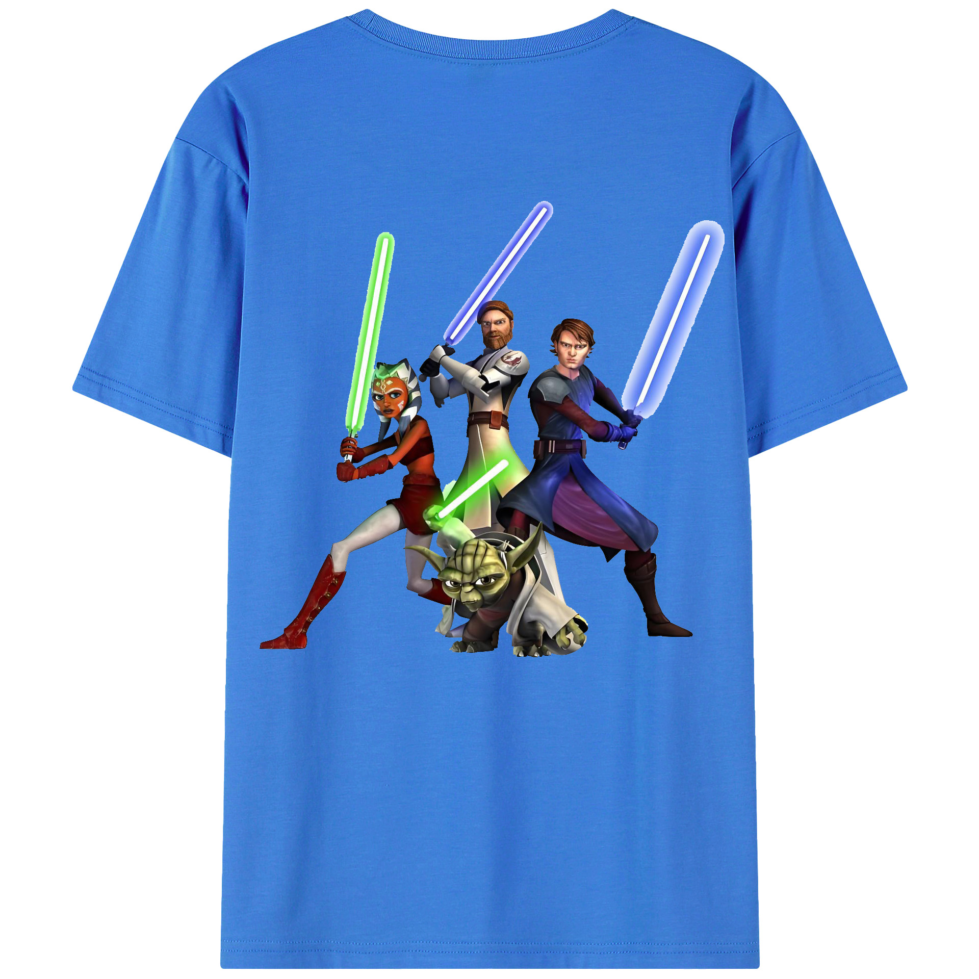（画像用） スター・ウォーズ Star Wars 綿100％ メンズ半袖Tシャツ（バックプリント） 通気性