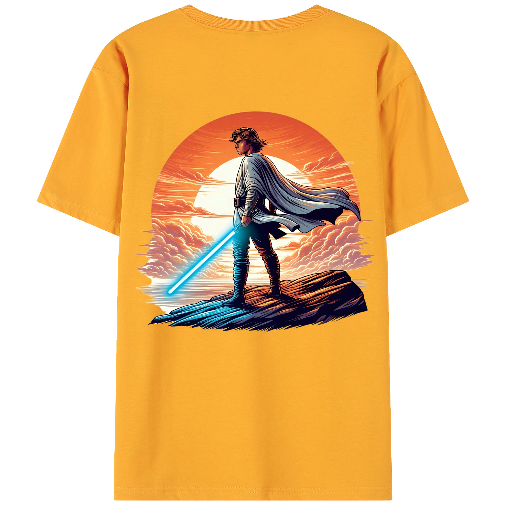 （画像用） スター・ウォーズ Star Wars 綿100％ メンズ半袖Tシャツ（バックプリント） 通気性