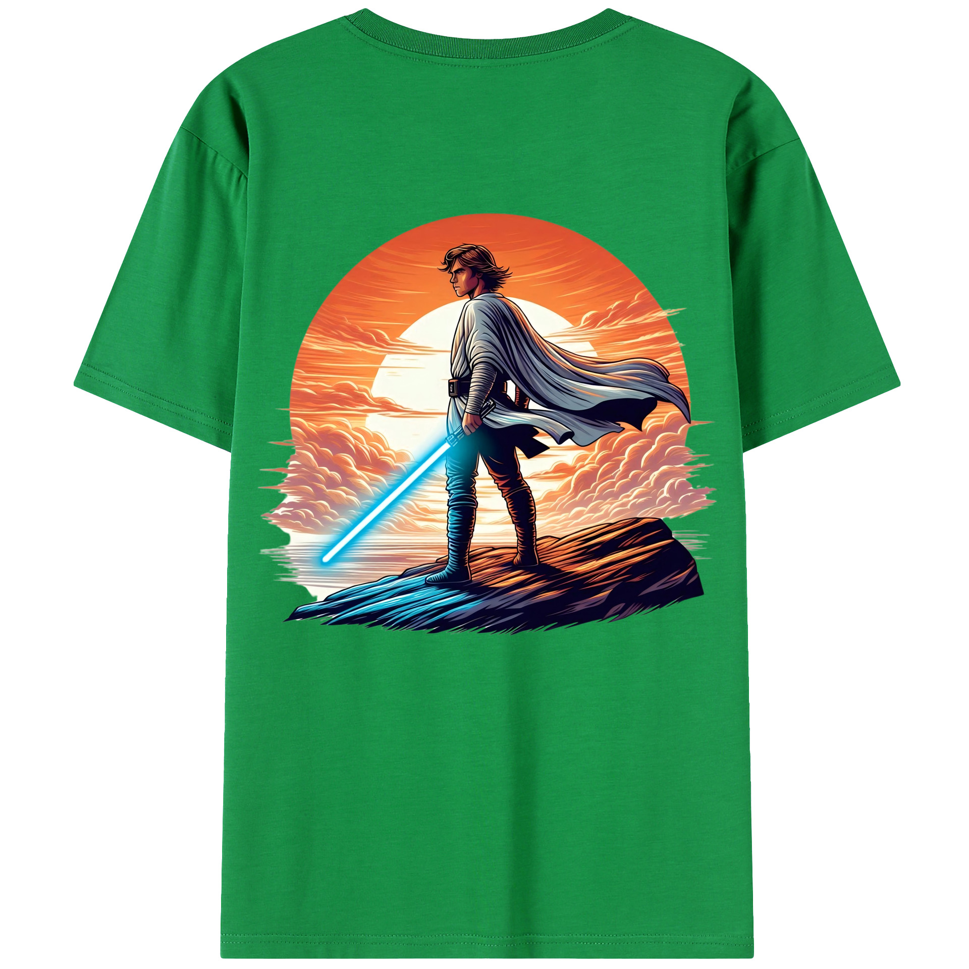 （画像用） スター・ウォーズ Star Wars 綿100％ メンズ半袖Tシャツ（バックプリント） 通気性