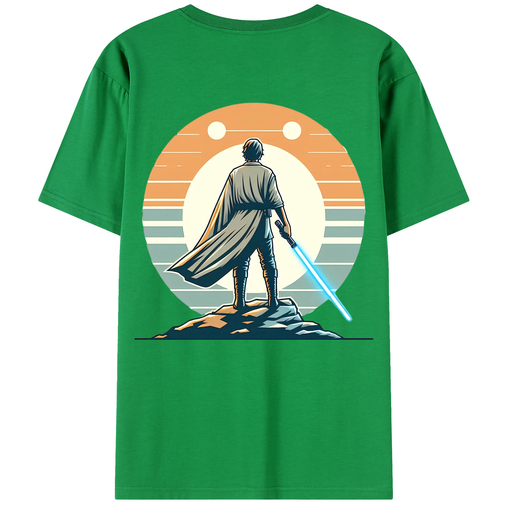 （画像用） スター・ウォーズ Star Wars 綿100％ メンズ半袖Tシャツ（バックプリント） 通気性
