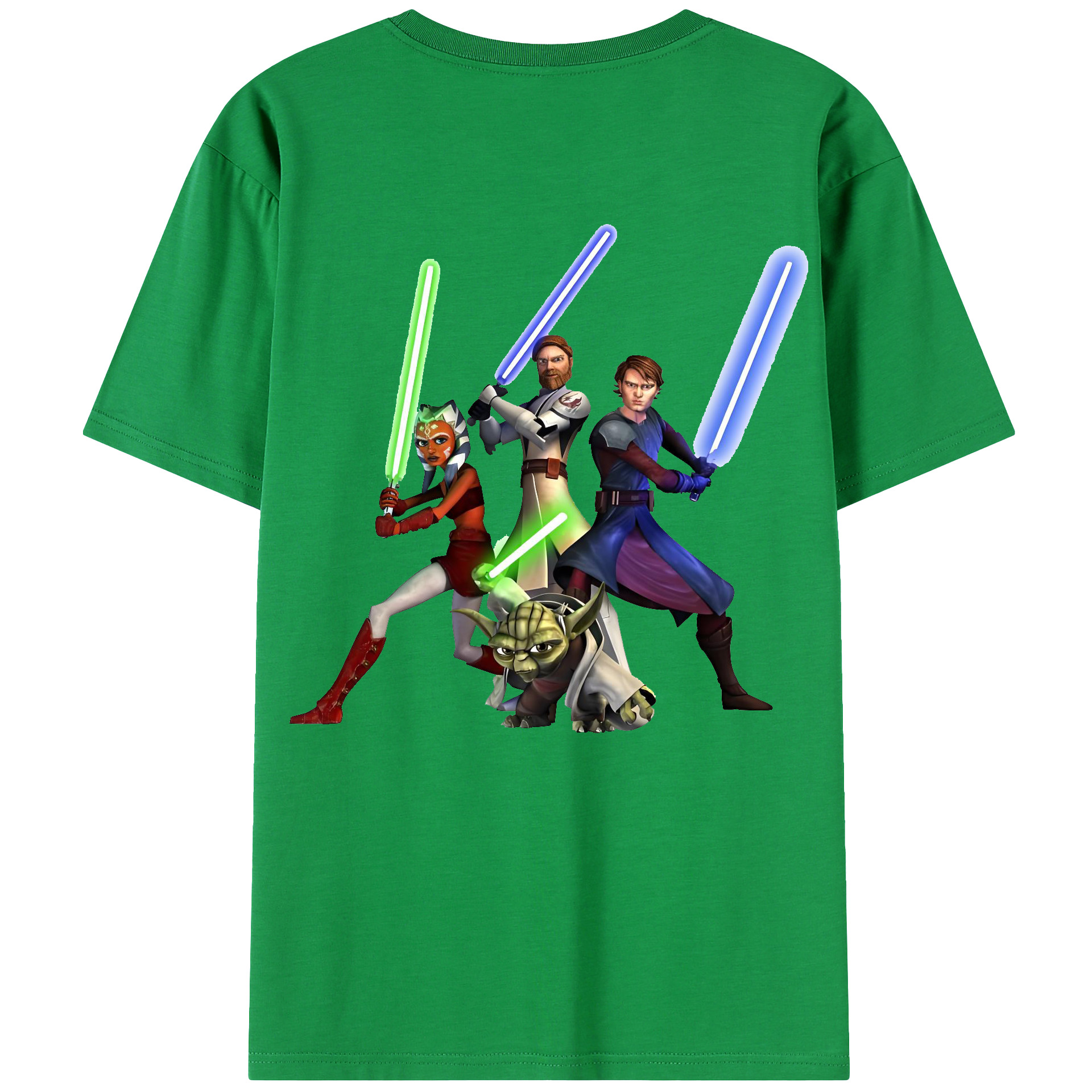 （画像用） スター・ウォーズ Star Wars 綿100％ メンズ半袖Tシャツ（バックプリント） 通気性