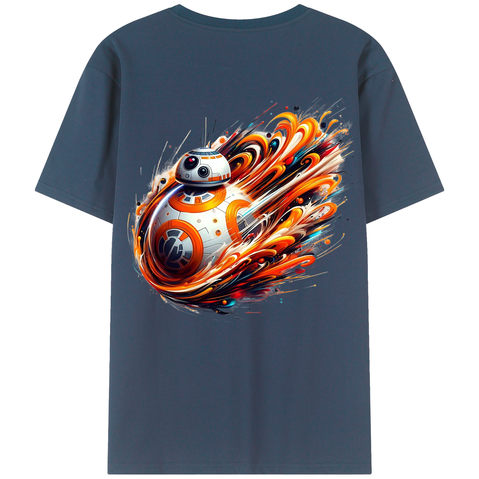 （画像用） スター・ウォーズ Star Wars 綿100％ メンズ半袖Tシャツ（バックプリント） 通気性