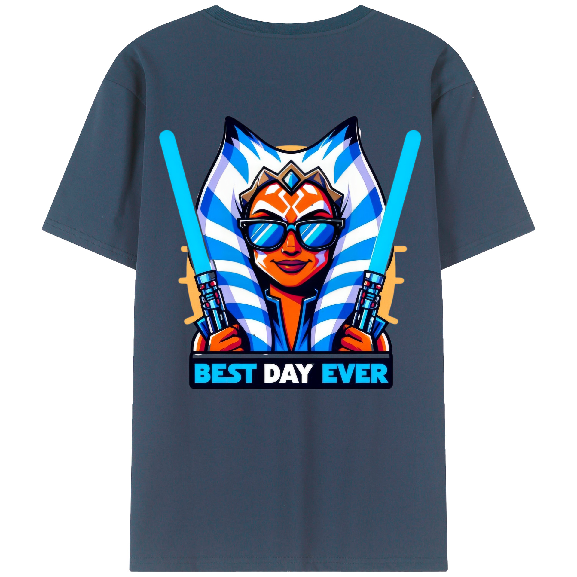 （画像用） スター・ウォーズ Star Wars 綿100％ メンズ半袖Tシャツ（バックプリント） 通気性