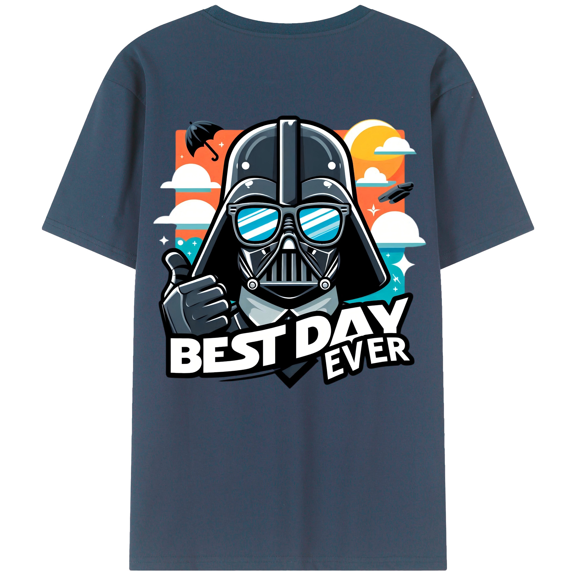 （画像用） スター・ウォーズ Star Wars 綿100％ メンズ半袖Tシャツ（バックプリント） 通気性