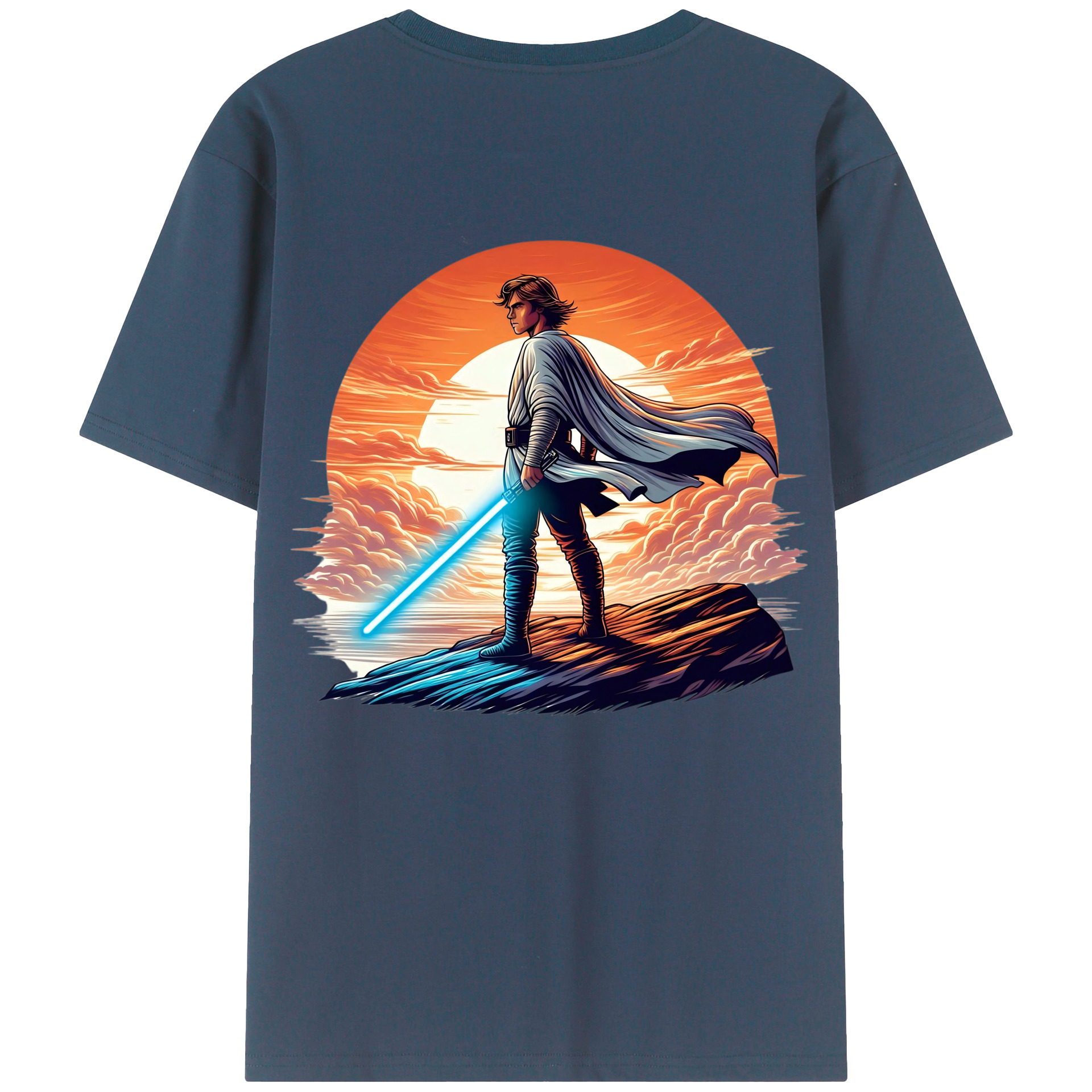 （画像用） スター・ウォーズ Star Wars 綿100％ メンズ半袖Tシャツ（バックプリント） 通気性