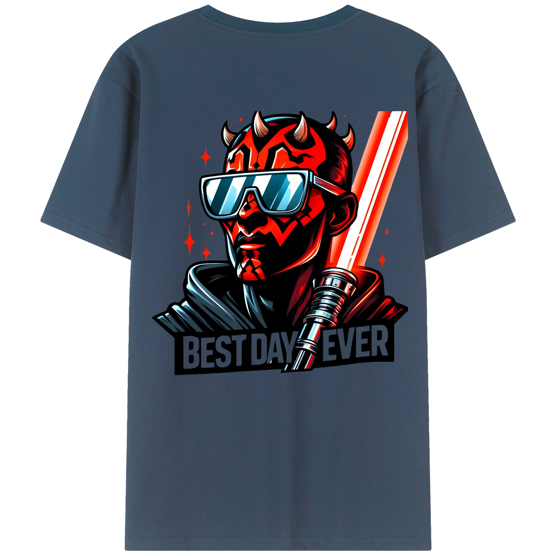 （画像用） スター・ウォーズ Star Wars 綿100％ メンズ半袖Tシャツ（バックプリント） 通気性