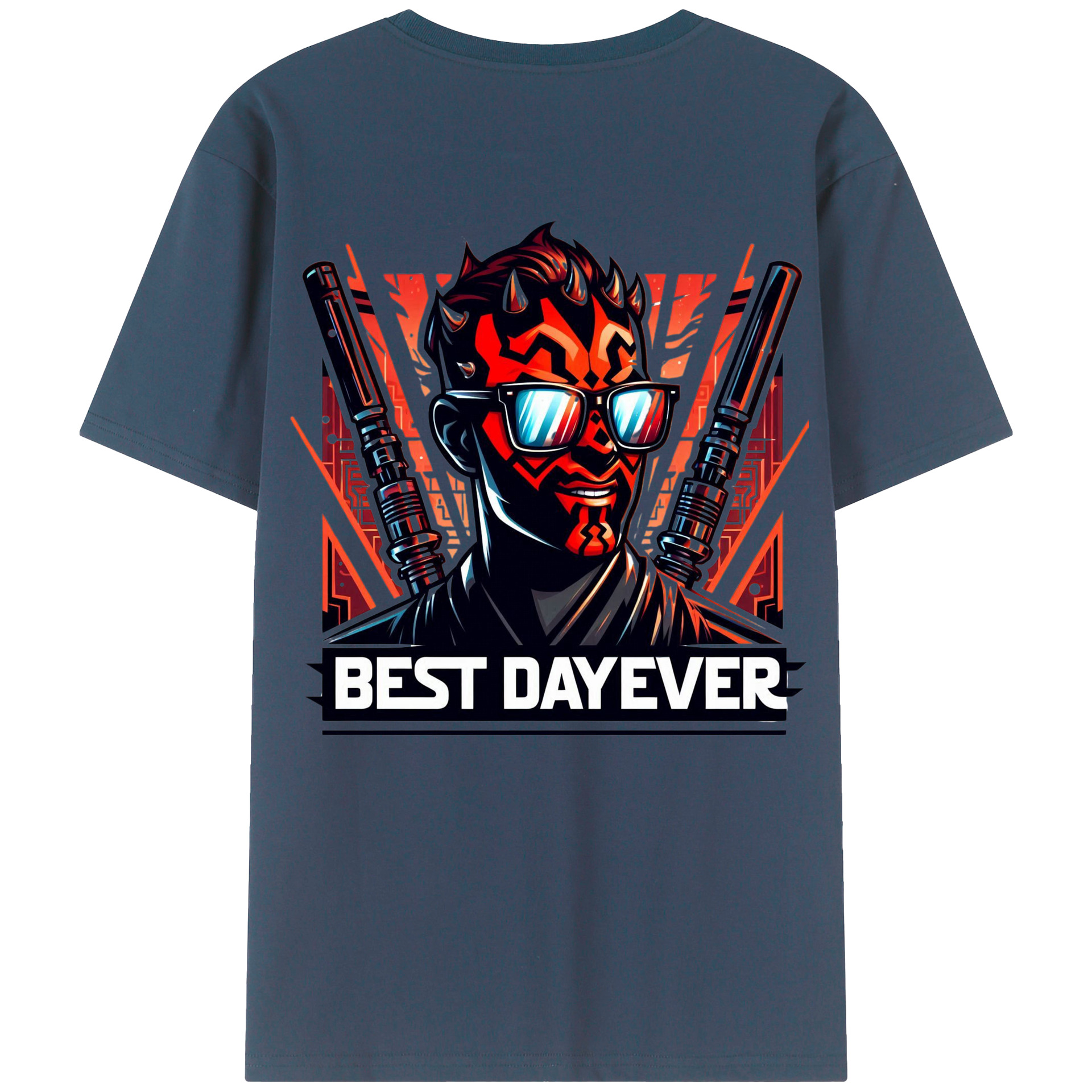 （画像用） スター・ウォーズ Star Wars 綿100％ メンズ半袖Tシャツ（バックプリント） 通気性