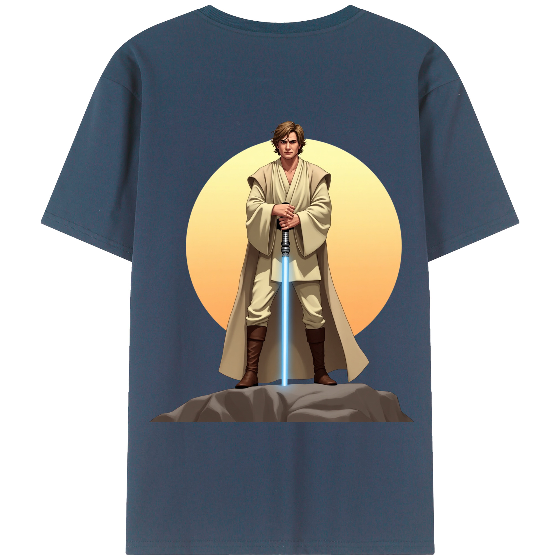 （画像用） スター・ウォーズ Star Wars 綿100％ メンズ半袖Tシャツ（バックプリント） 通気性