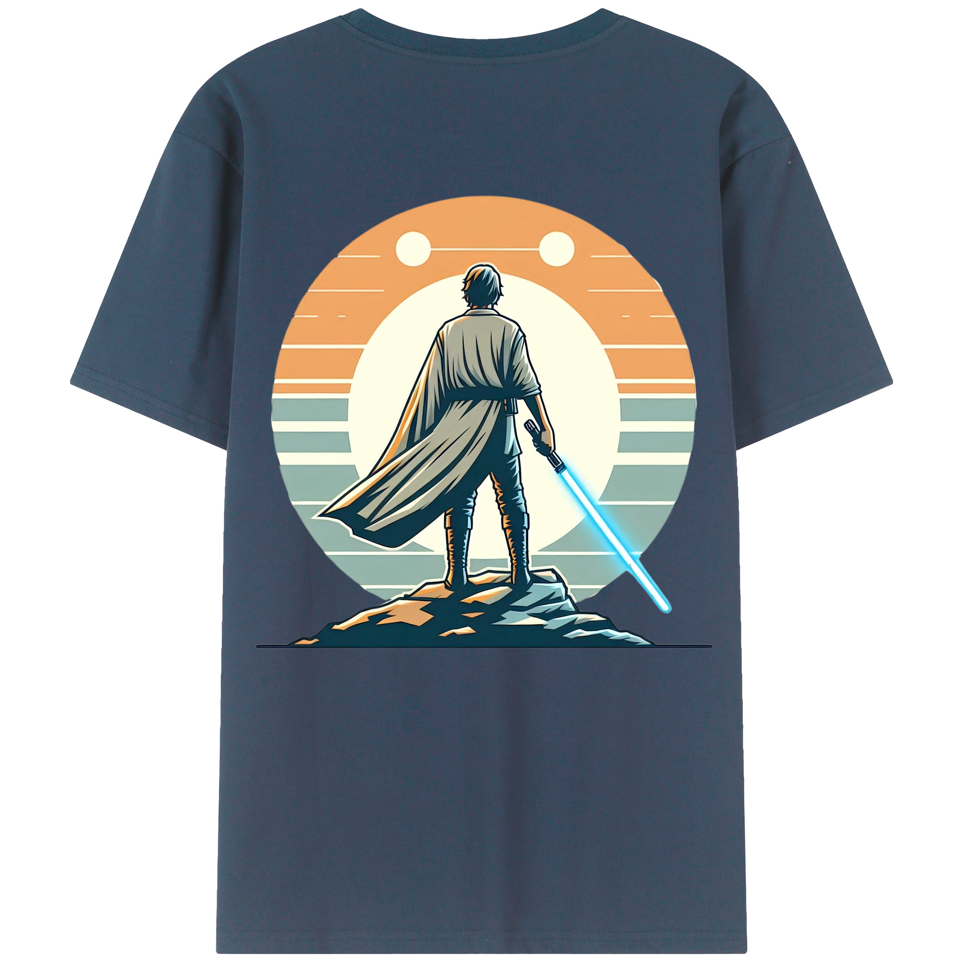 （画像用） スター・ウォーズ Star Wars 綿100％ メンズ半袖Tシャツ（バックプリント） 通気性