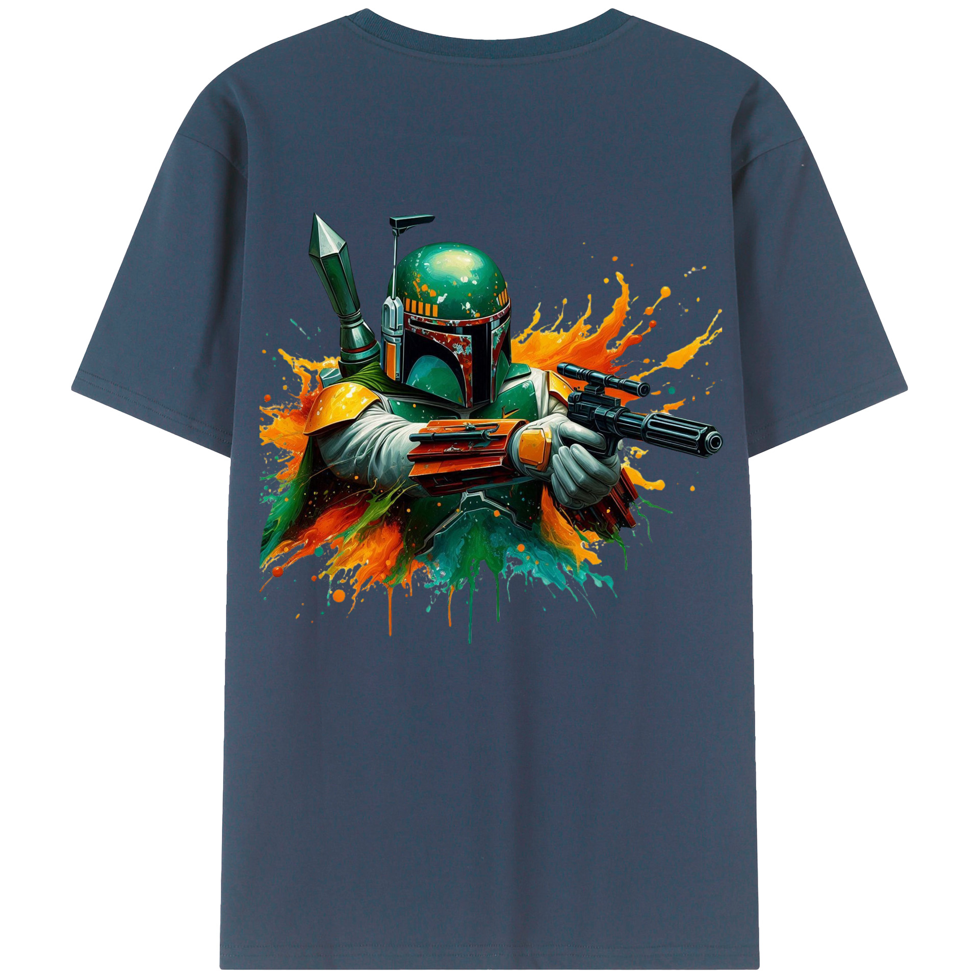 （画像用） スター・ウォーズ Star Wars 綿100％ メンズ半袖Tシャツ（バックプリント） 通気性