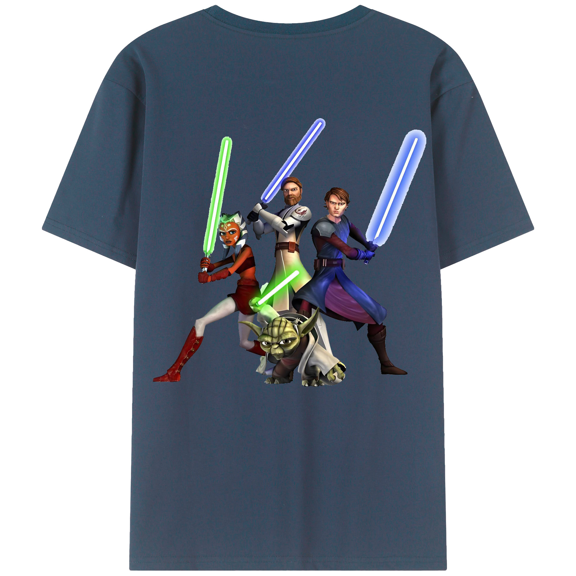 （画像用） スター・ウォーズ Star Wars 綿100％ メンズ半袖Tシャツ（バックプリント） 通気性