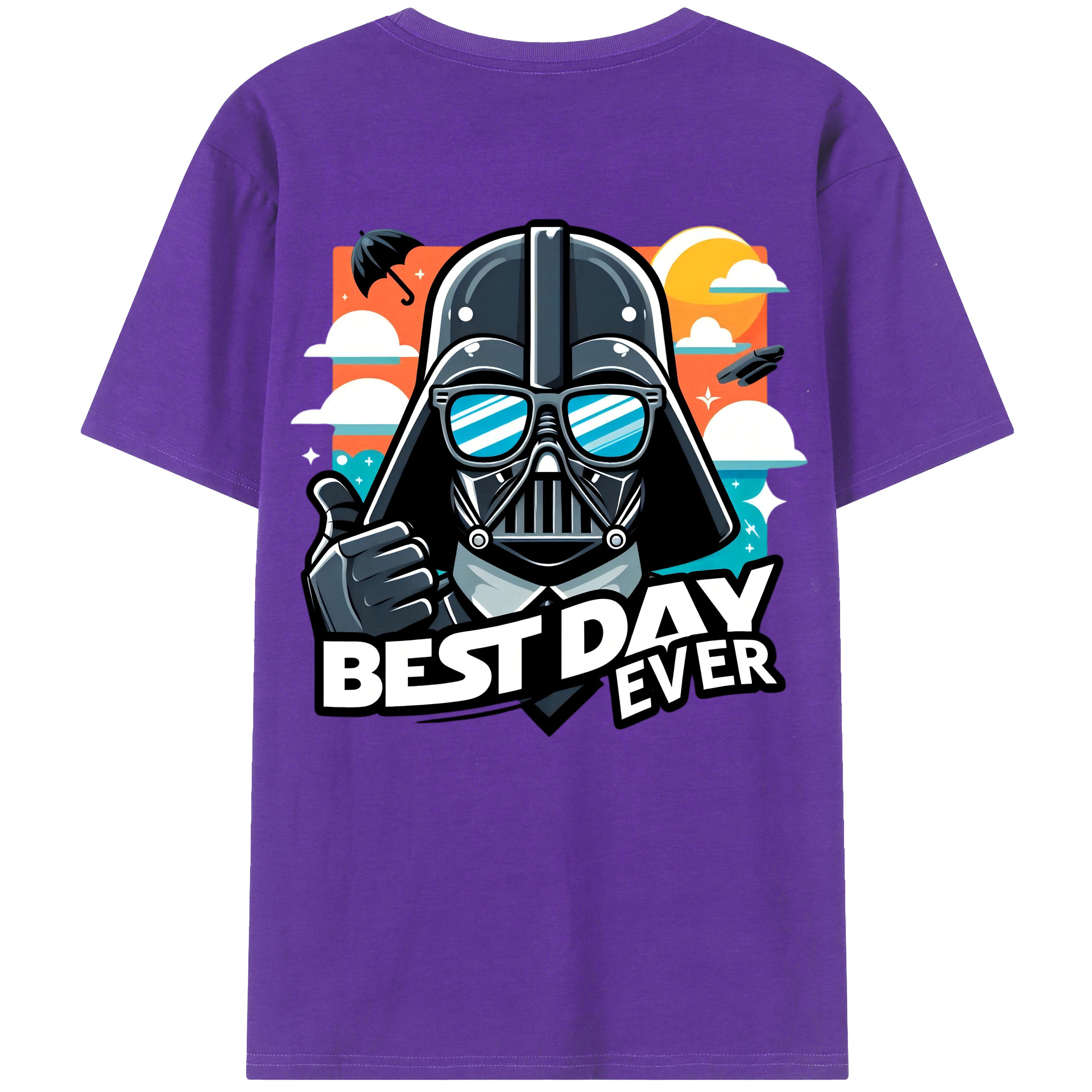 （画像用） スター・ウォーズ Star Wars 綿100％ メンズ半袖Tシャツ（バックプリント） 通気性