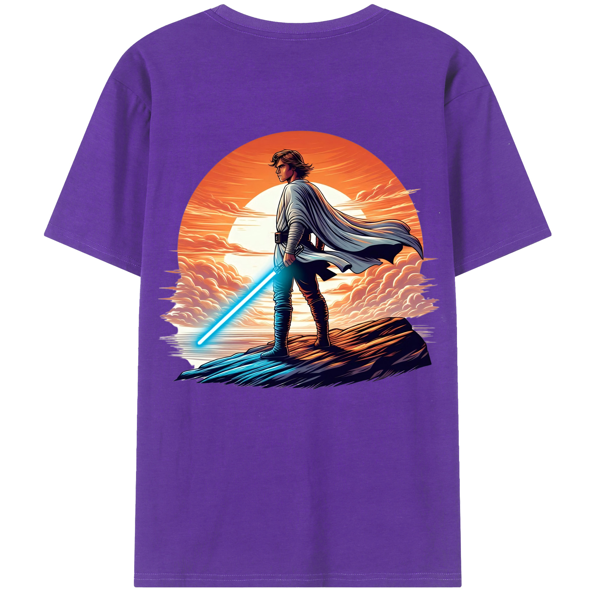 （画像用） スター・ウォーズ Star Wars 綿100％ メンズ半袖Tシャツ（バックプリント） 通気性