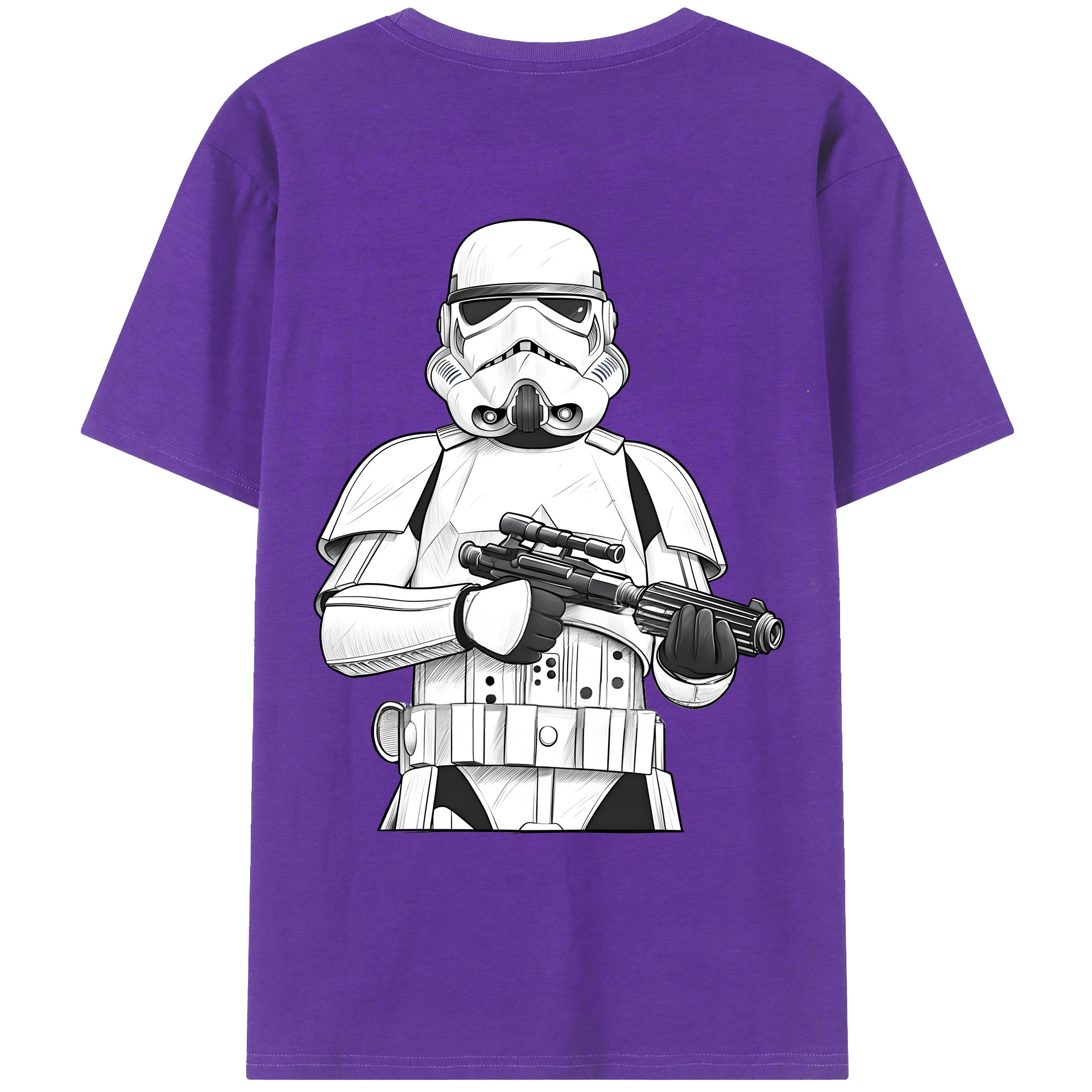 （画像用） スター・ウォーズ Star Wars 綿100％ メンズ半袖Tシャツ（バックプリント） 通気性