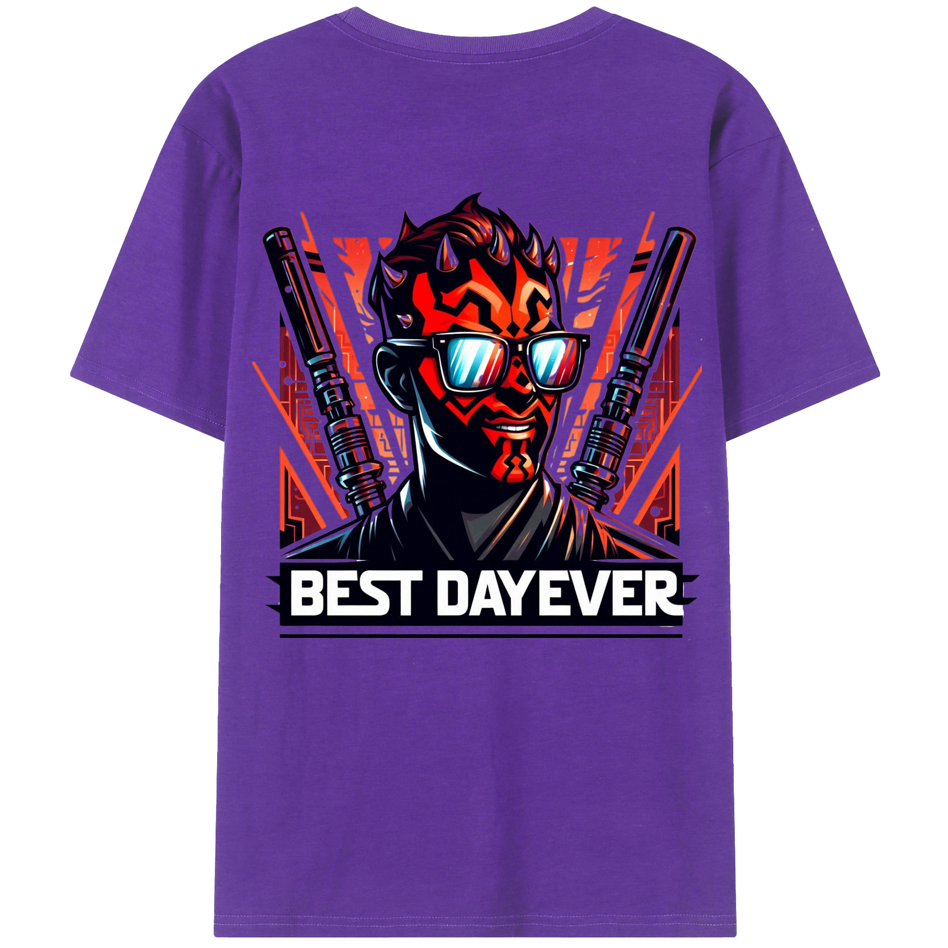 （画像用） スター・ウォーズ Star Wars 綿100％ メンズ半袖Tシャツ（バックプリント） 通気性