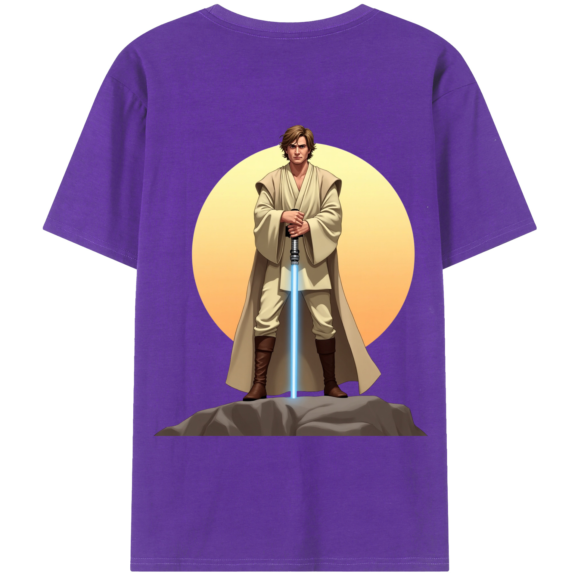 （画像用） スター・ウォーズ Star Wars 綿100％ メンズ半袖Tシャツ（バックプリント） 通気性