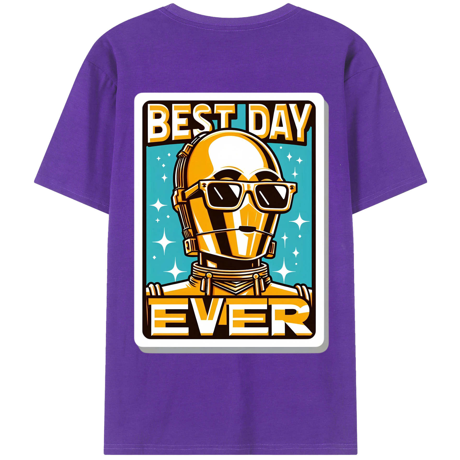 （画像用） スター・ウォーズ Star Wars 綿100％ メンズ半袖Tシャツ（バックプリント） 通気性