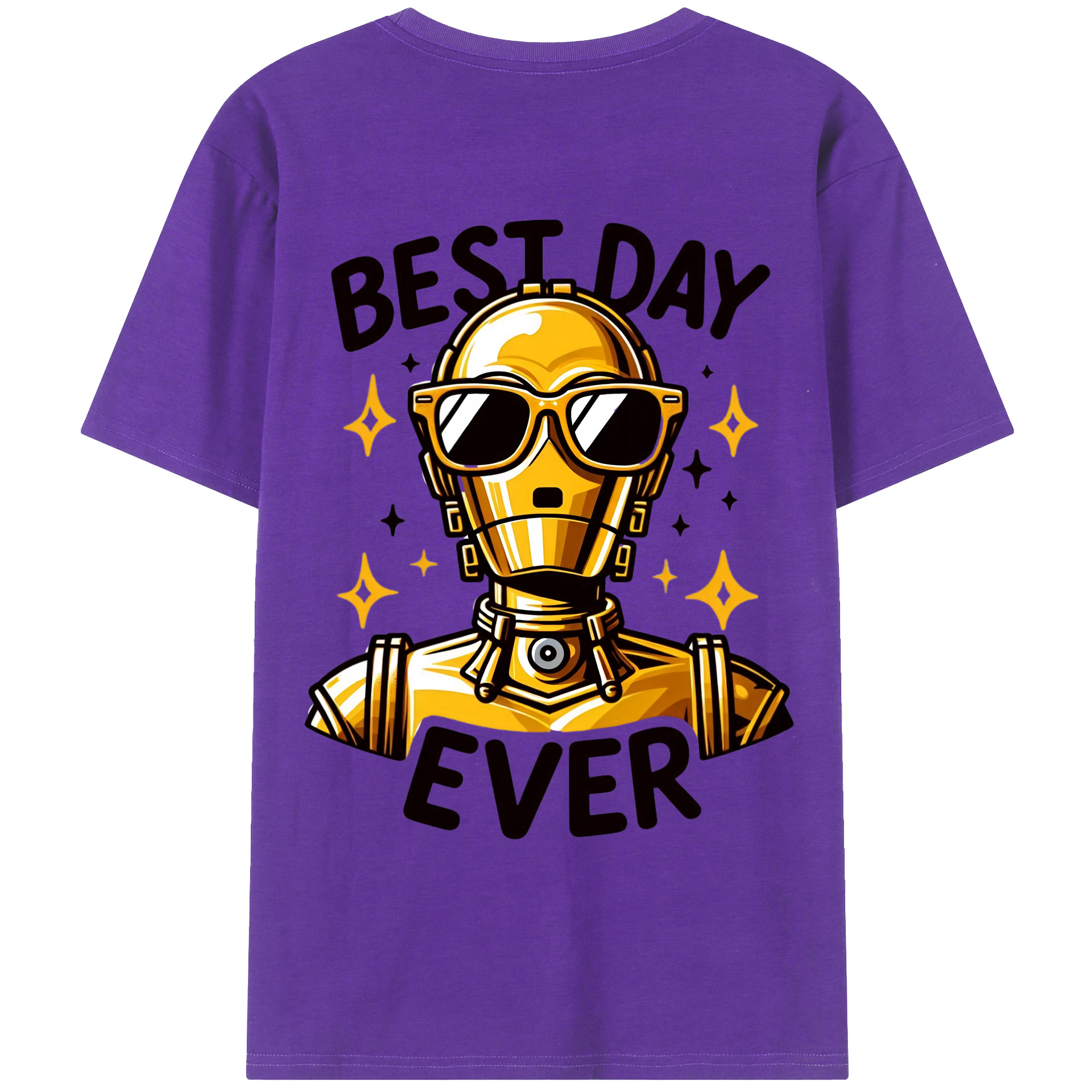 （画像用） スター・ウォーズ Star Wars 綿100％ メンズ半袖Tシャツ（バックプリント） 通気性