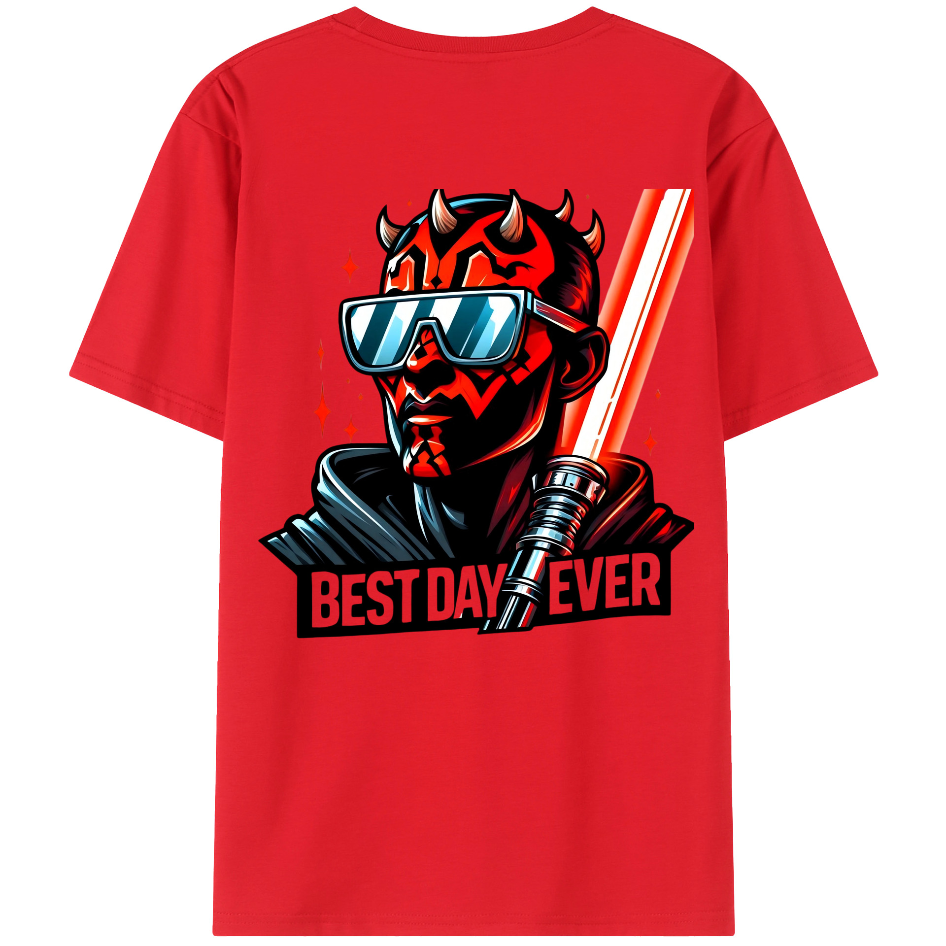 （画像用） スター・ウォーズ Star Wars 綿100％ メンズ半袖Tシャツ（バックプリント） 通気性