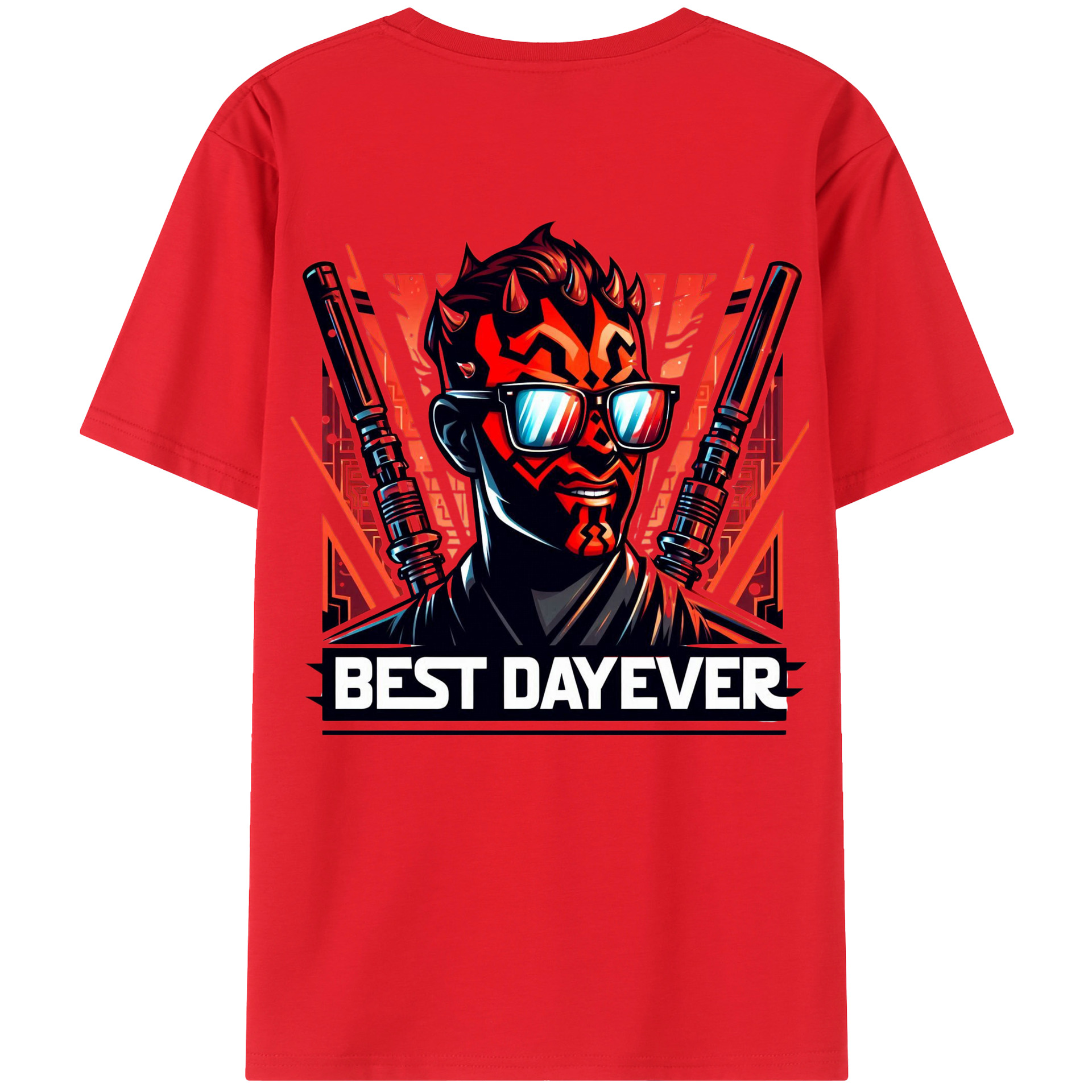 （画像用） スター・ウォーズ Star Wars 綿100％ メンズ半袖Tシャツ（バックプリント） 通気性