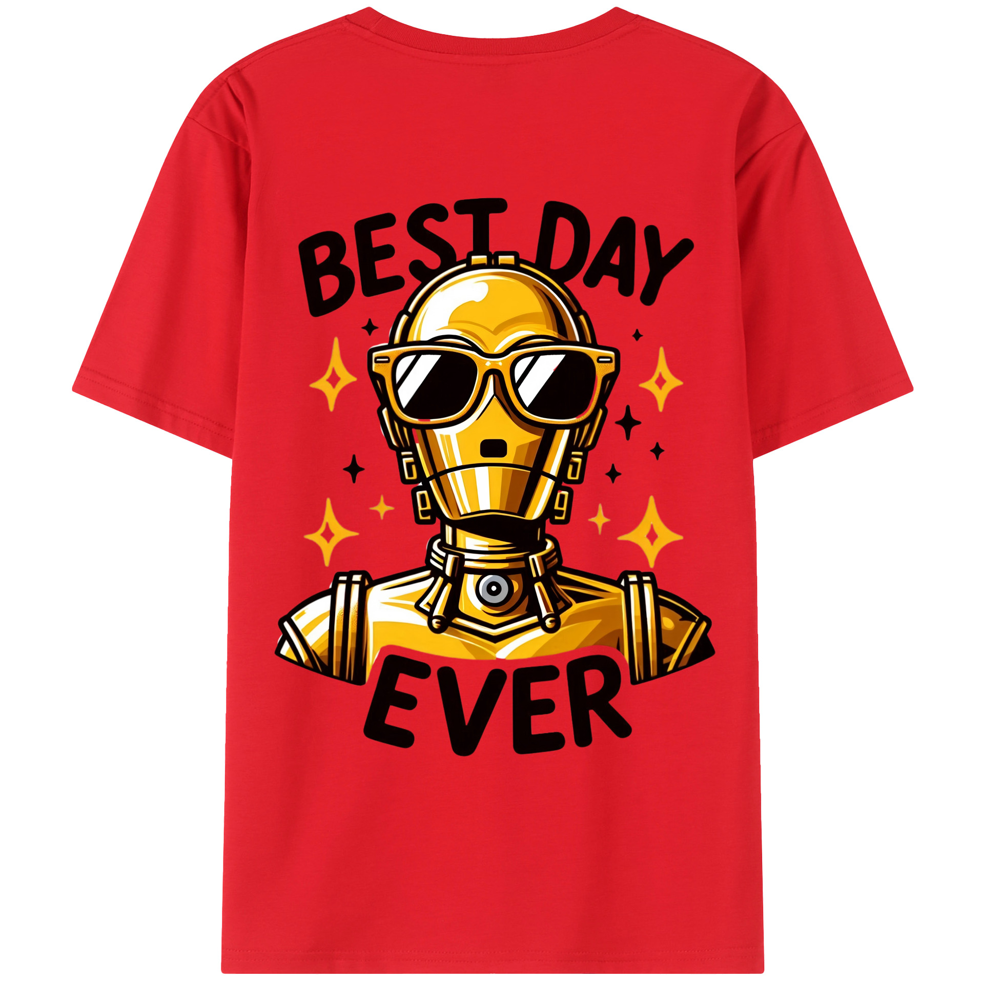 （画像用） スター・ウォーズ Star Wars 綿100％ メンズ半袖Tシャツ（バックプリント） 通気性