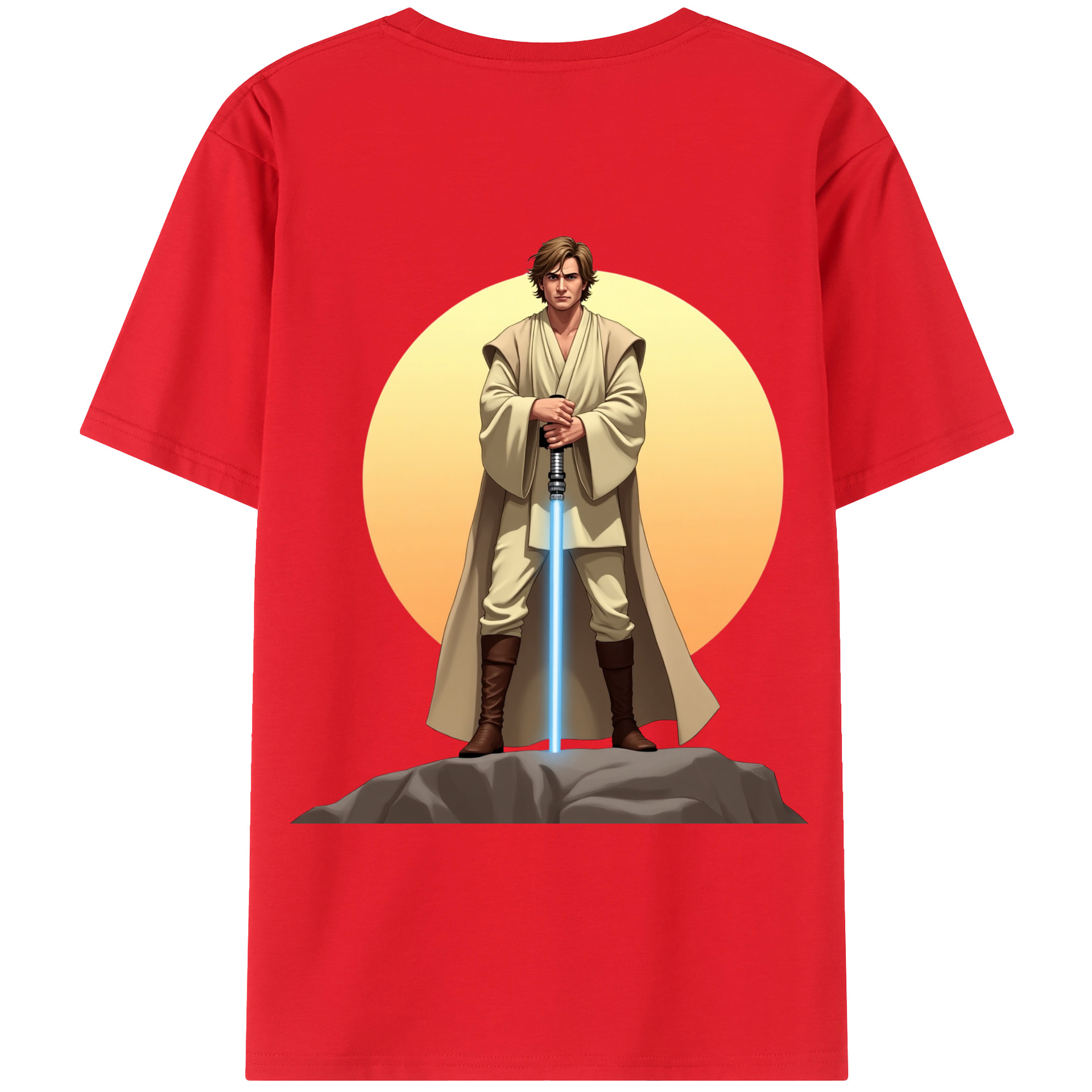 （画像用） スター・ウォーズ Star Wars 綿100％ メンズ半袖Tシャツ（バックプリント） 通気性