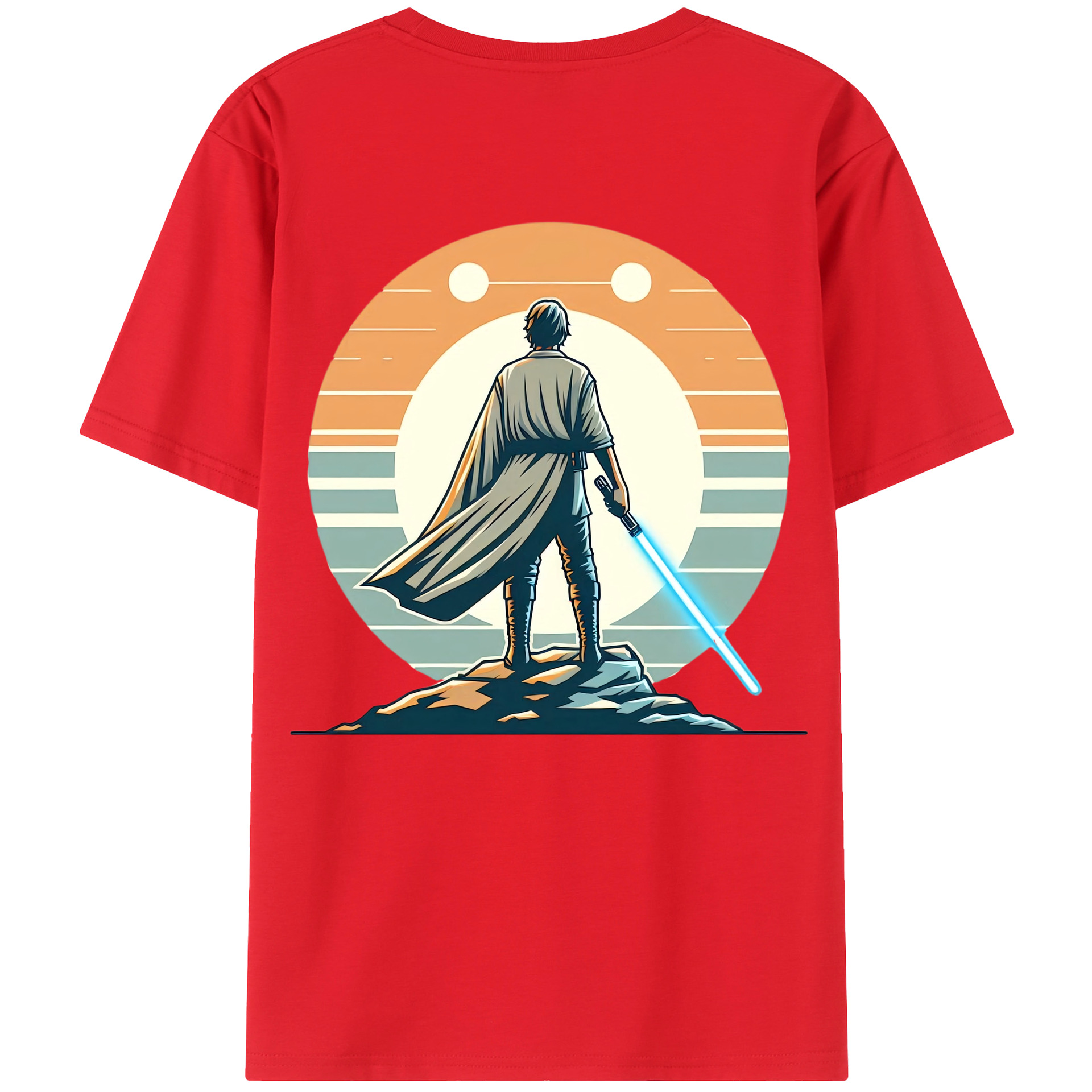 （画像用） スター・ウォーズ Star Wars 綿100％ メンズ半袖Tシャツ（バックプリント） 通気性
