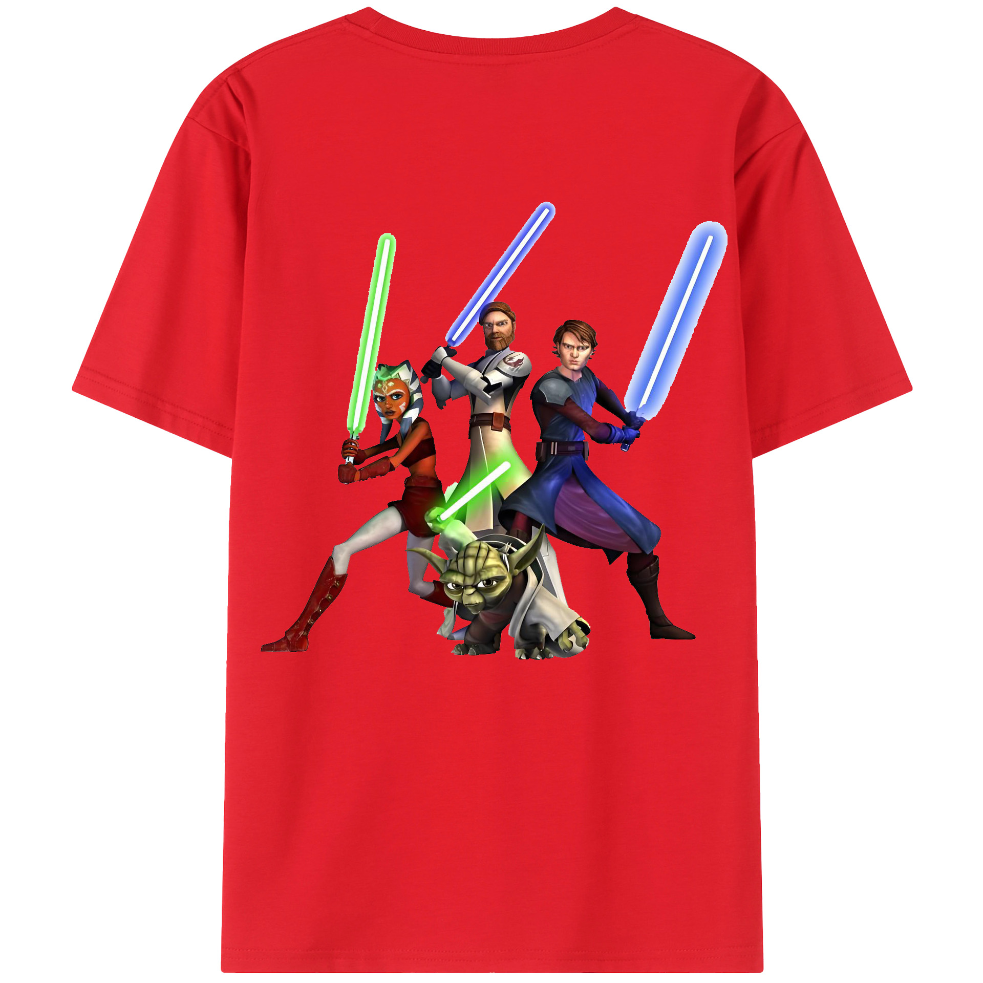 （画像用） スター・ウォーズ Star Wars 綿100％ メンズ半袖Tシャツ（バックプリント） 通気性