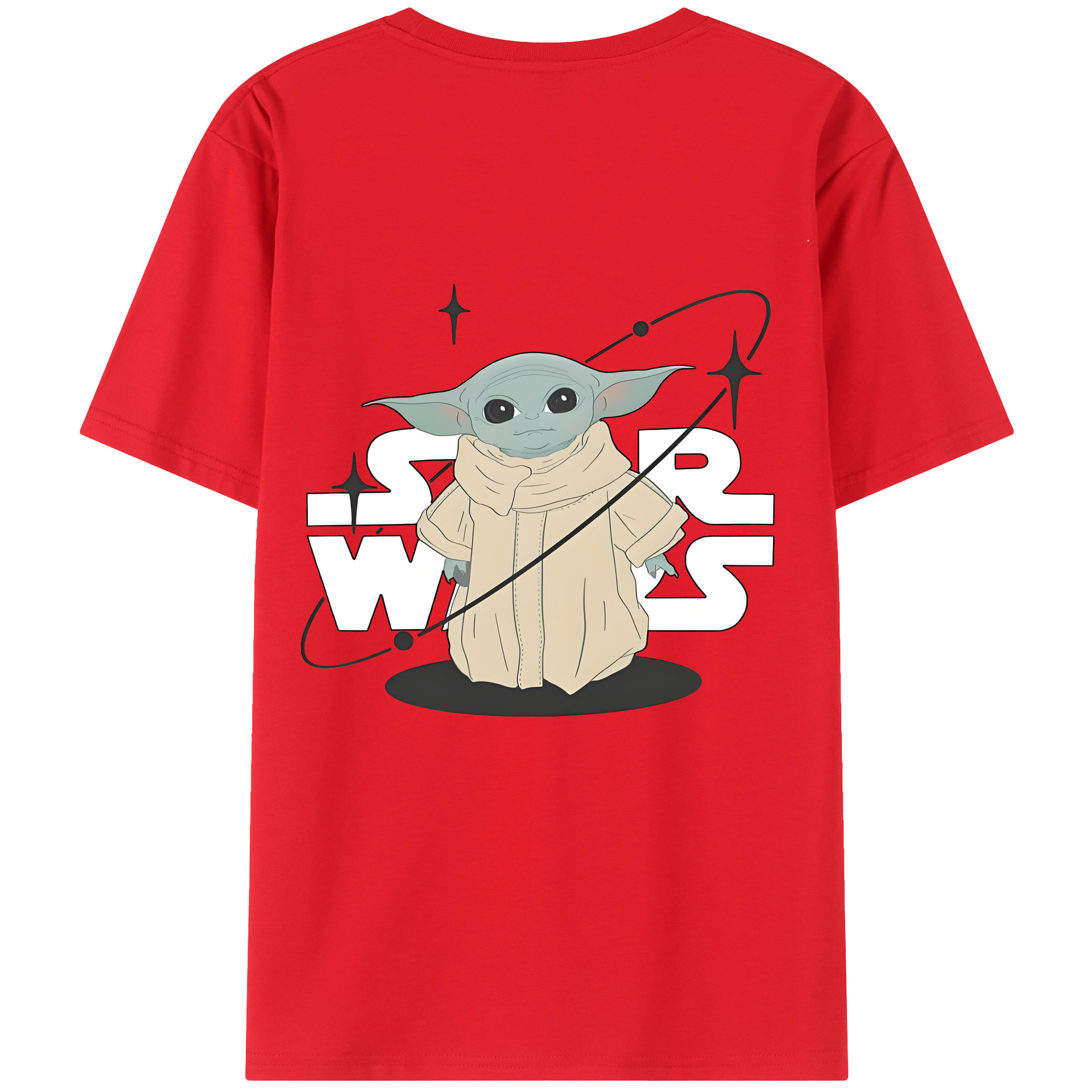（画像用） スター・ウォーズ Star Wars 綿100％ メンズ半袖Tシャツ（バックプリント） 通気性