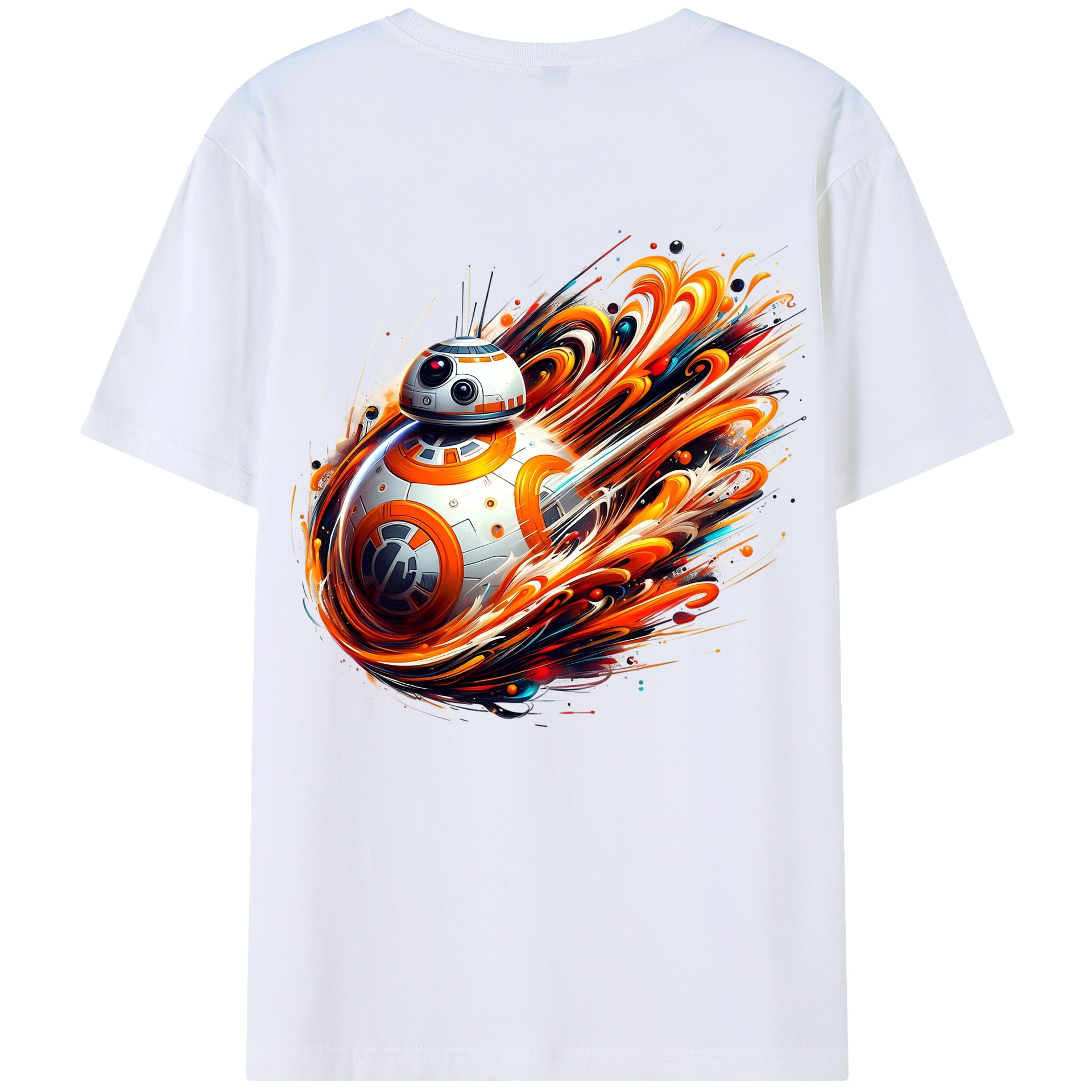 （画像用） スター・ウォーズ Star Wars 綿100％ メンズ半袖Tシャツ（バックプリント） 通気性