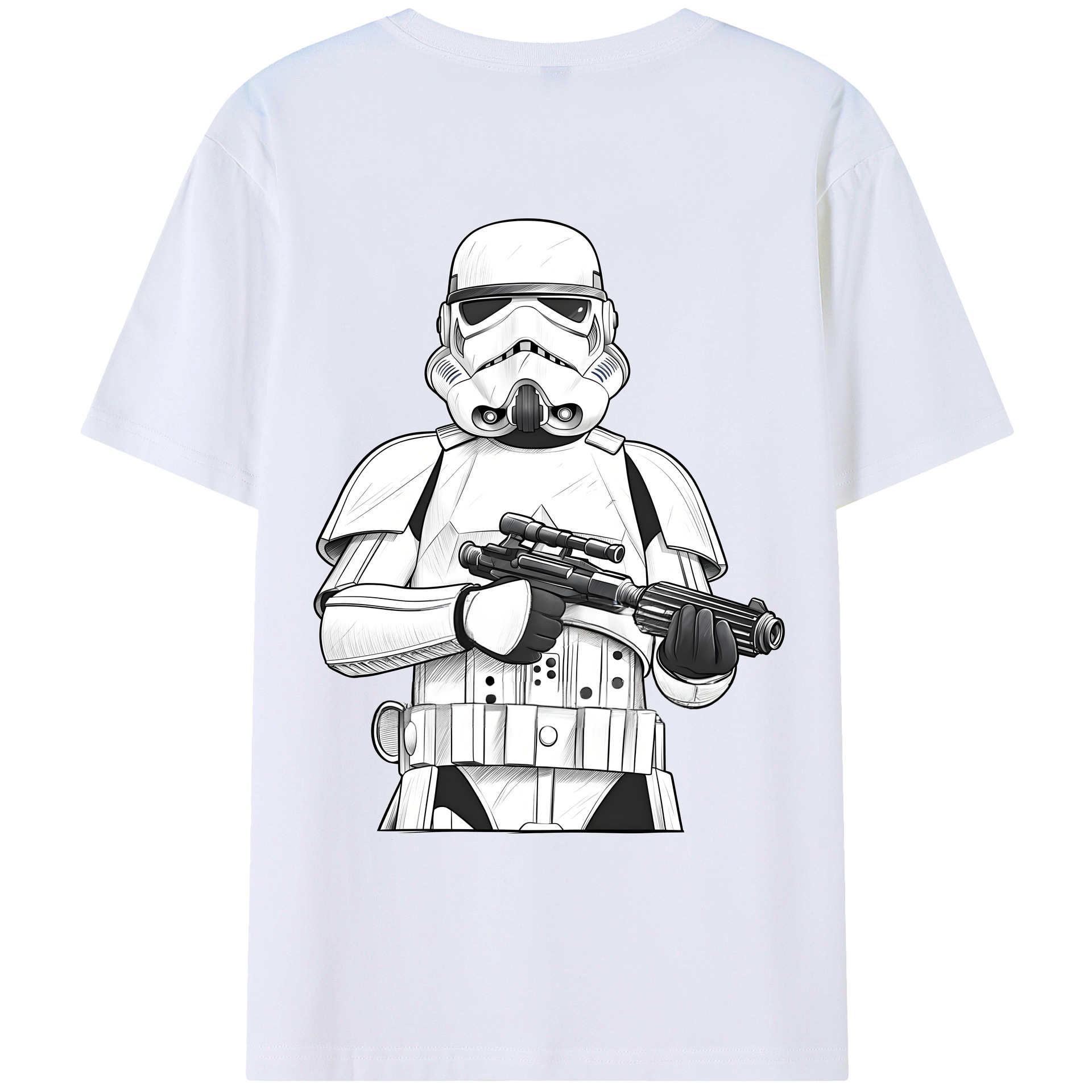 （画像用） スター・ウォーズ Star Wars 綿100％ メンズ半袖Tシャツ（バックプリント） 通気性