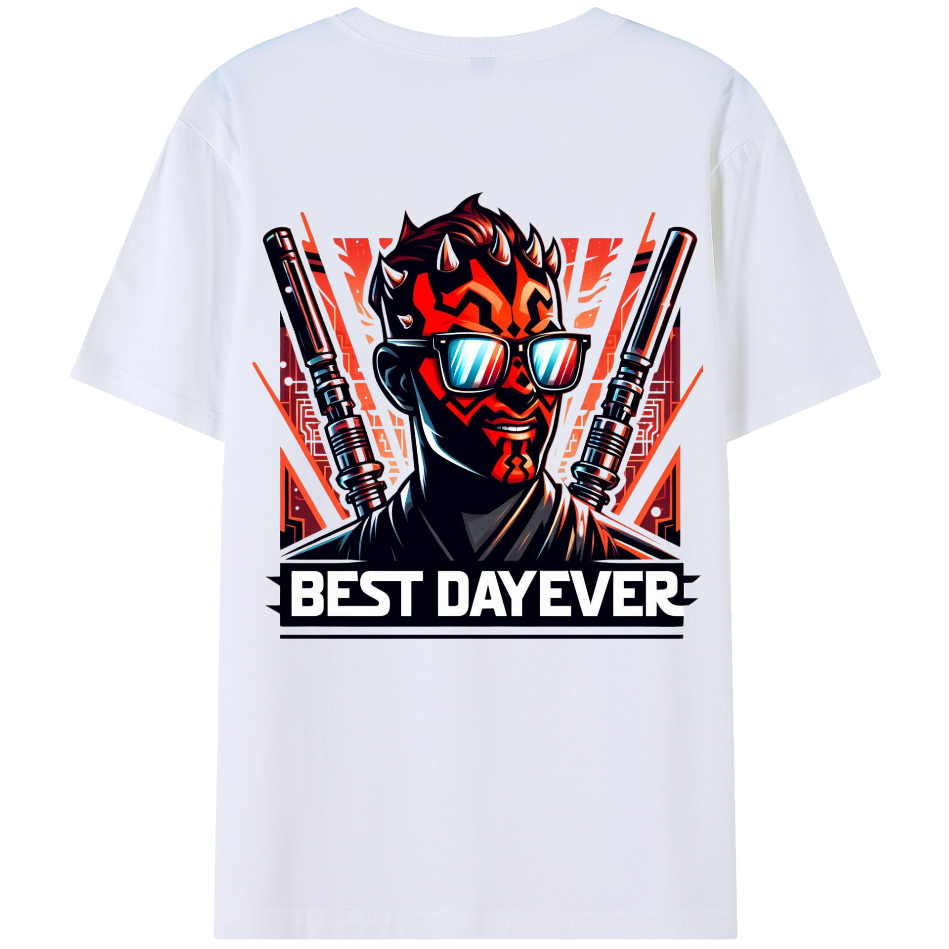 （画像用） スター・ウォーズ Star Wars 綿100％ メンズ半袖Tシャツ（バックプリント） 通気性
