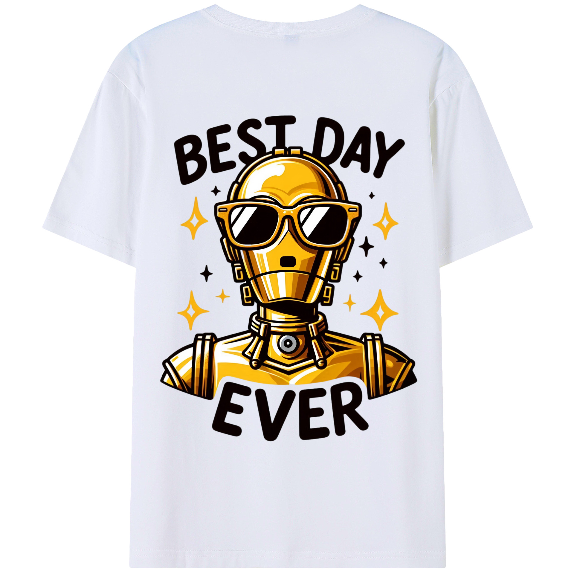 （画像用） スター・ウォーズ Star Wars 綿100％ メンズ半袖Tシャツ（バックプリント） 通気性