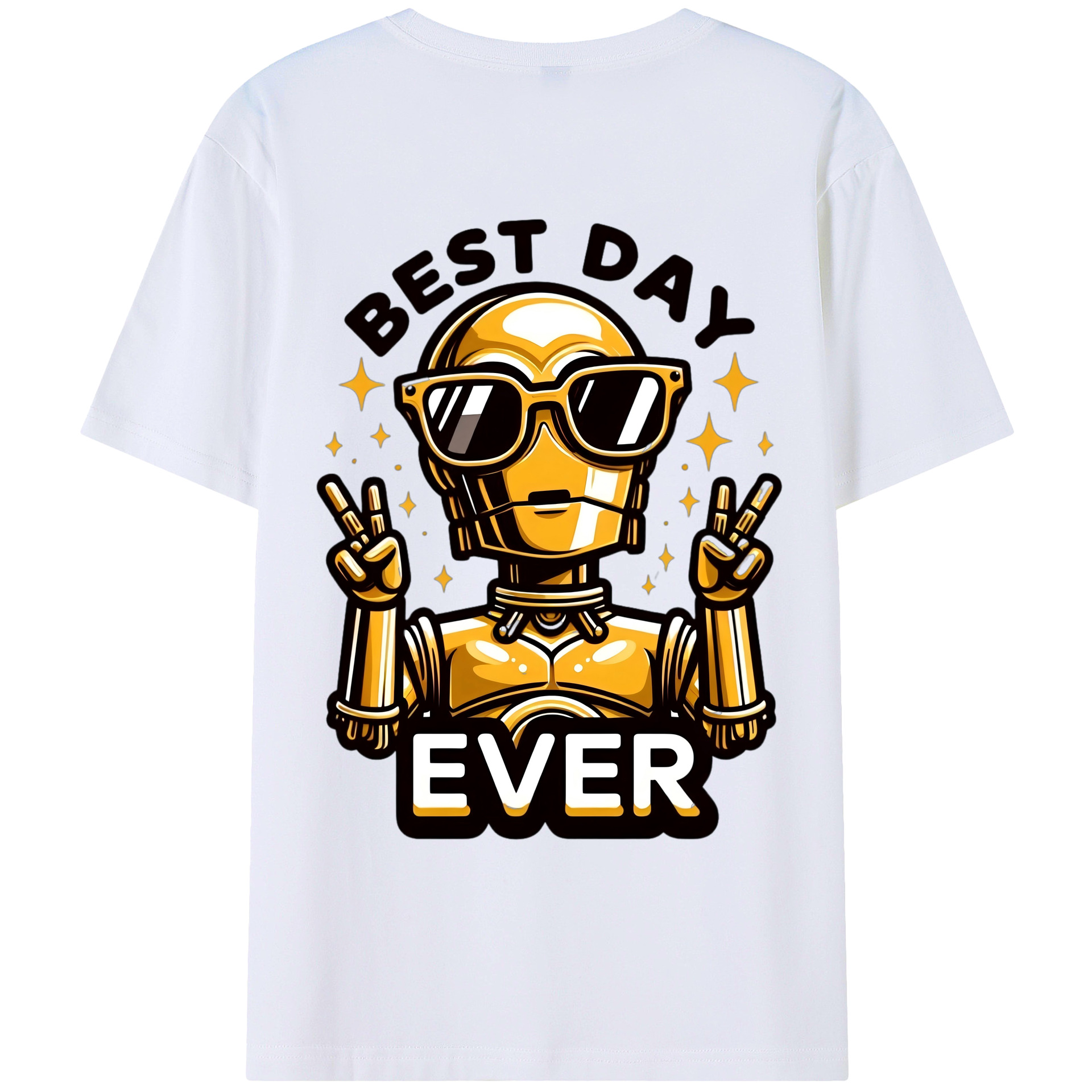 （画像用） スター・ウォーズ Star Wars 綿100％ メンズ半袖Tシャツ（バックプリント） 通気性