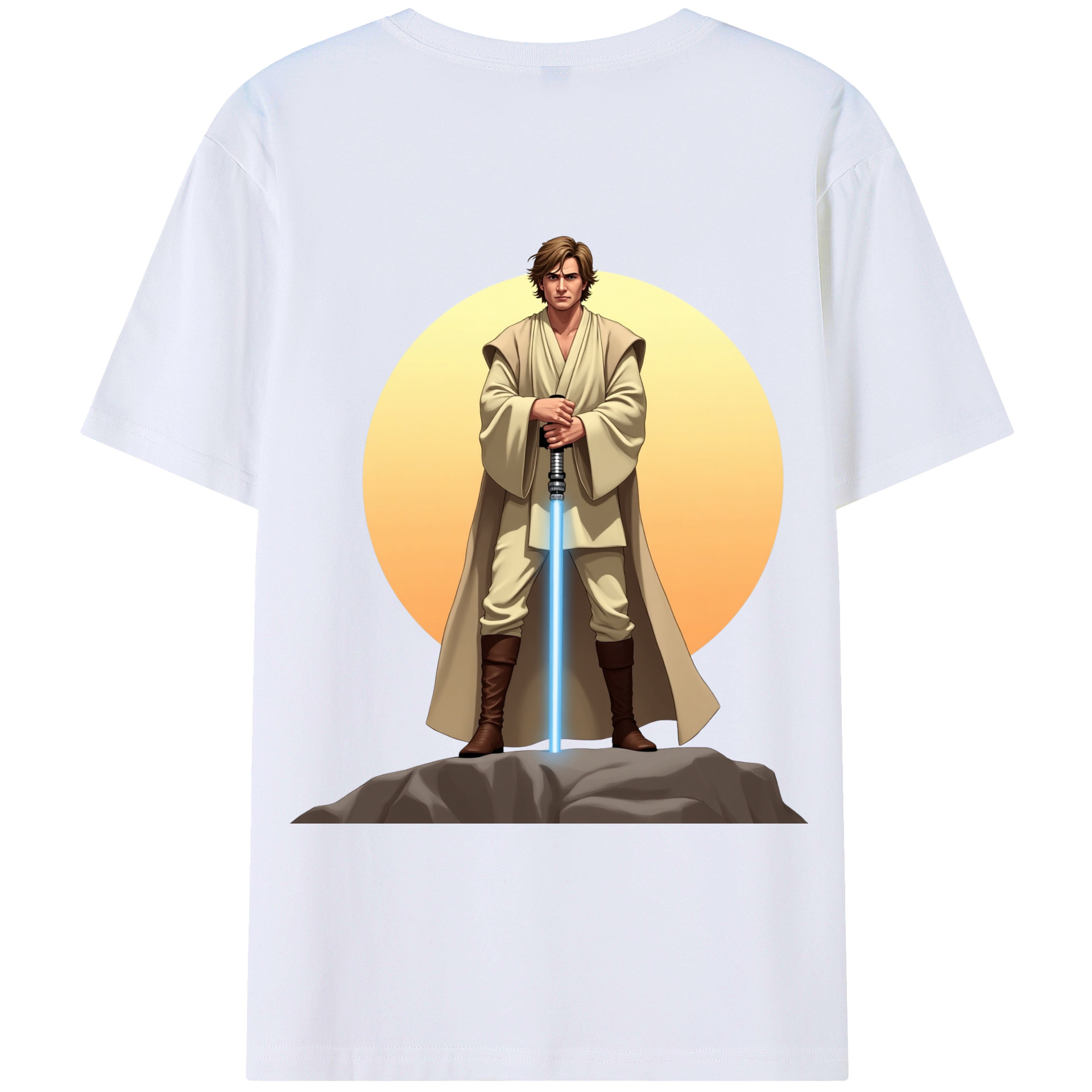 （画像用） スター・ウォーズ Star Wars 綿100％ メンズ半袖Tシャツ（バックプリント） 通気性