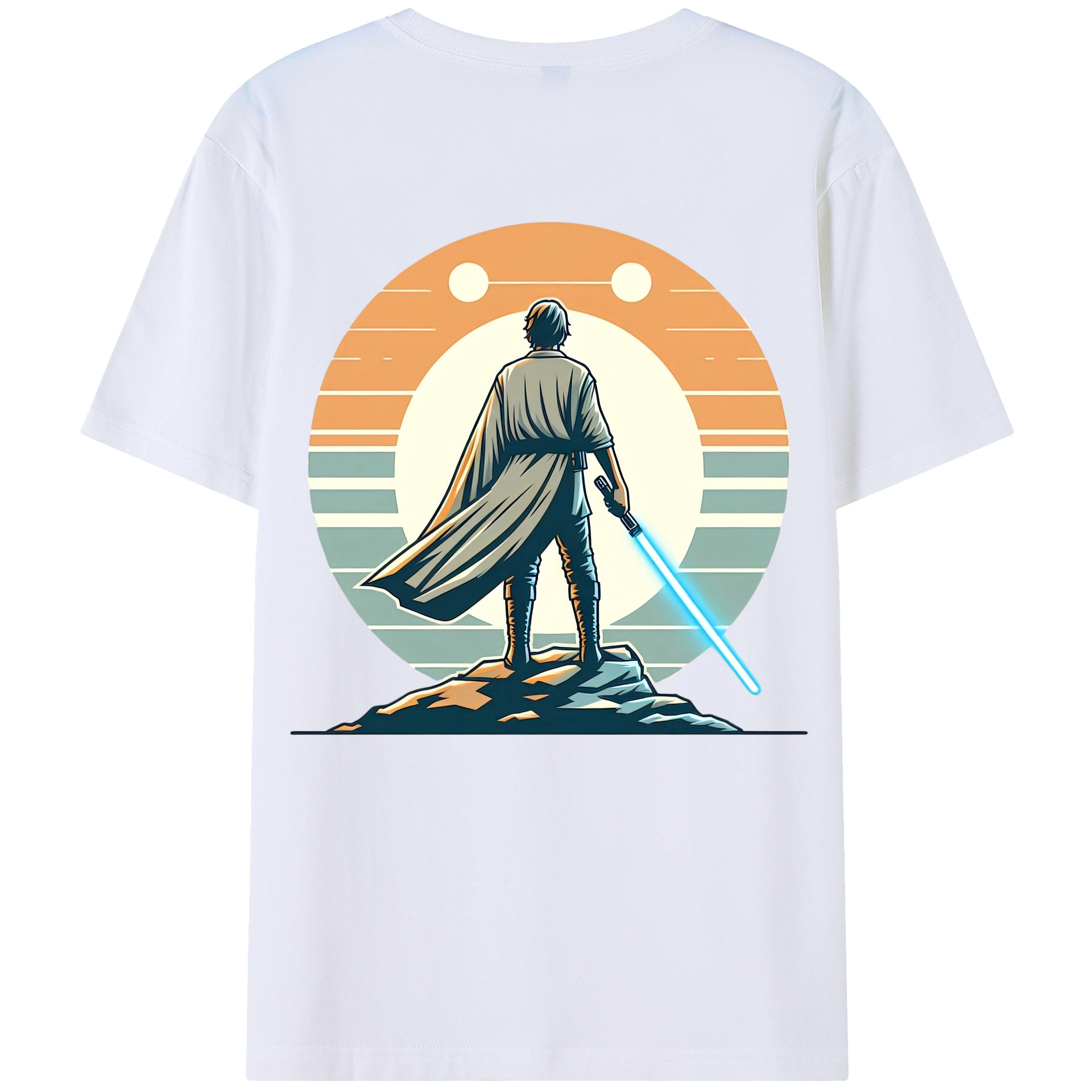 （画像用） スター・ウォーズ Star Wars 綿100％ メンズ半袖Tシャツ（バックプリント） 通気性
