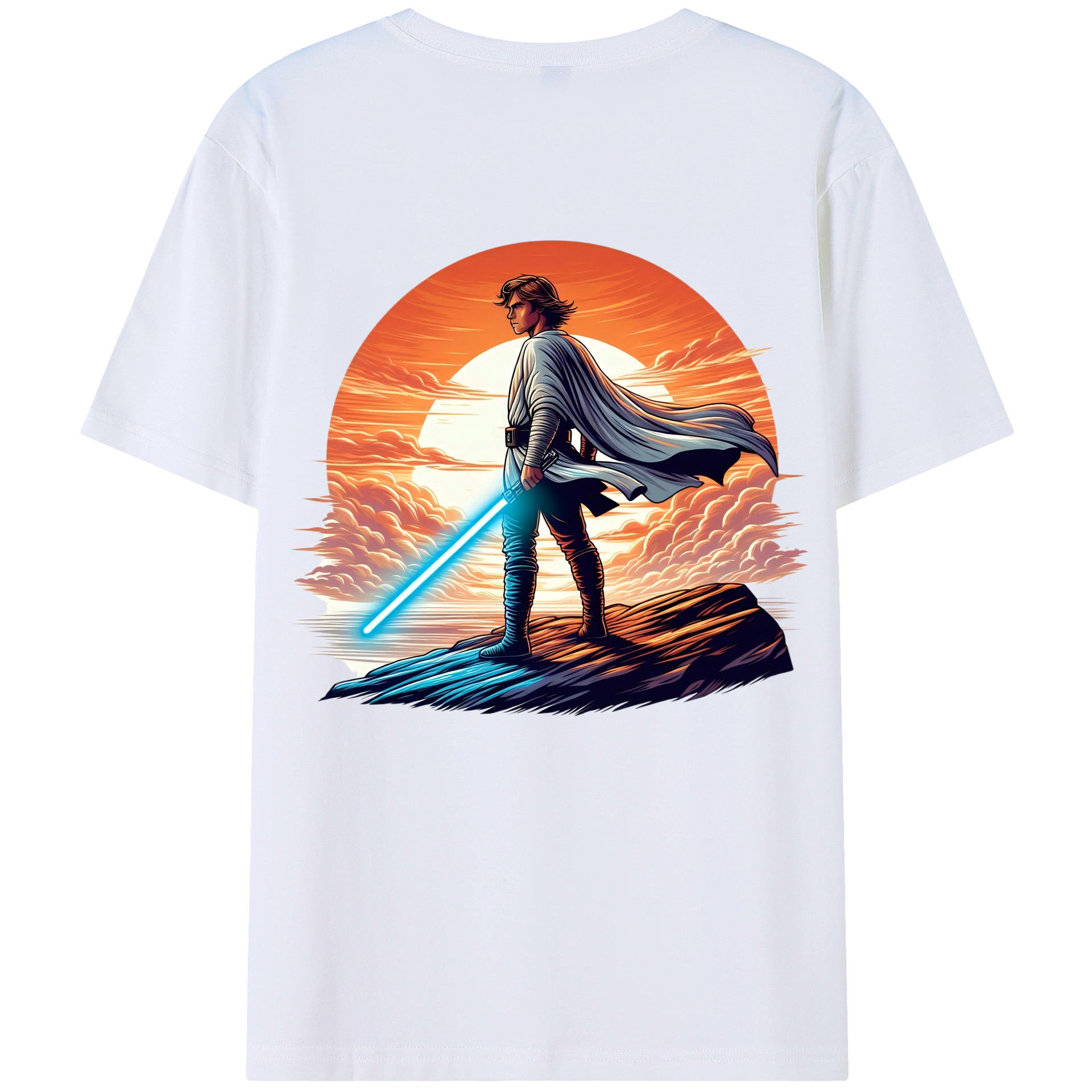 （画像用） スター・ウォーズ Star Wars 綿100％ メンズ半袖Tシャツ（バックプリント） 通気性