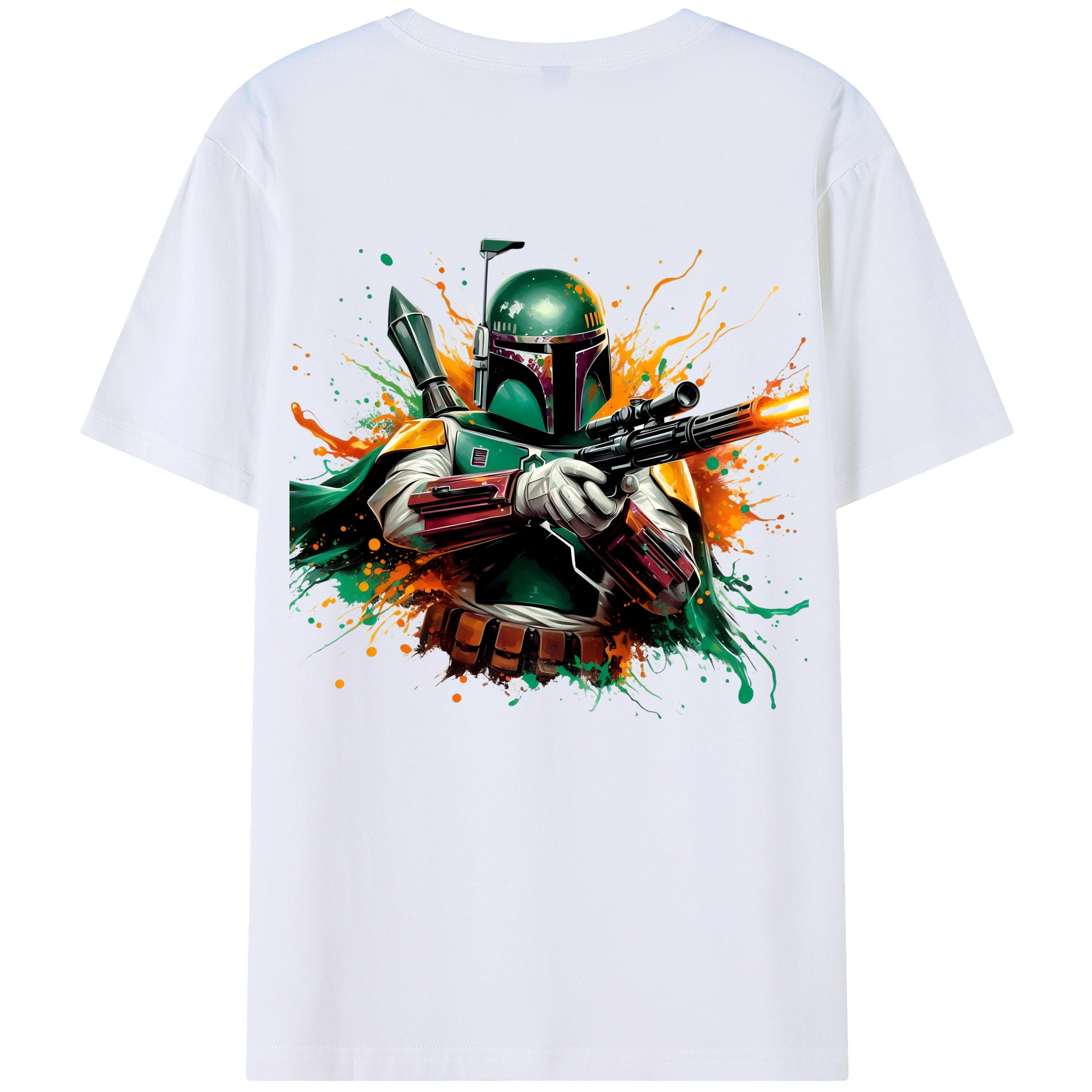 （画像用） スター・ウォーズ Star Wars 綿100％ メンズ半袖Tシャツ（バックプリント） 通気性