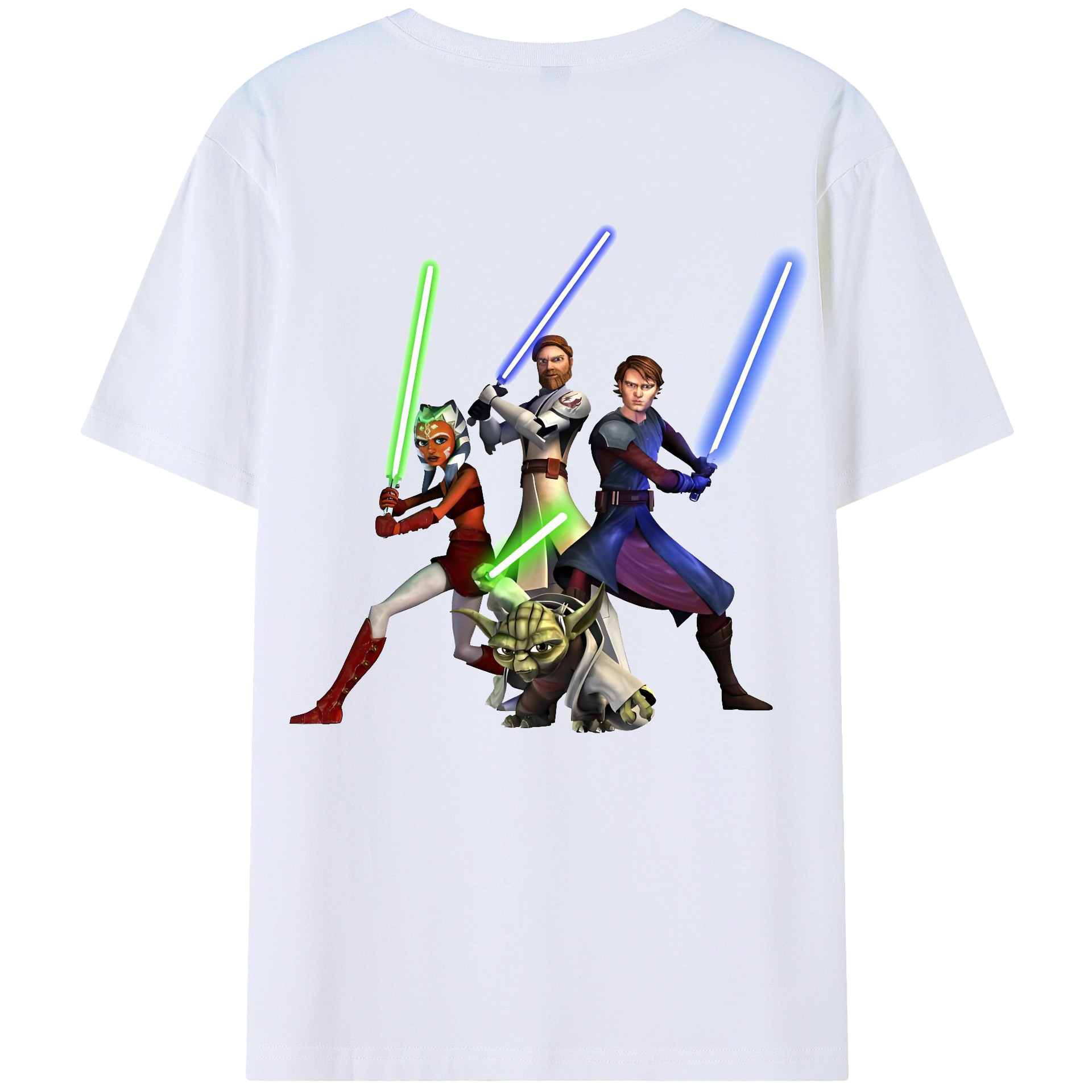 （画像用） スター・ウォーズ Star Wars 綿100％ メンズ半袖Tシャツ（バックプリント） 通気性