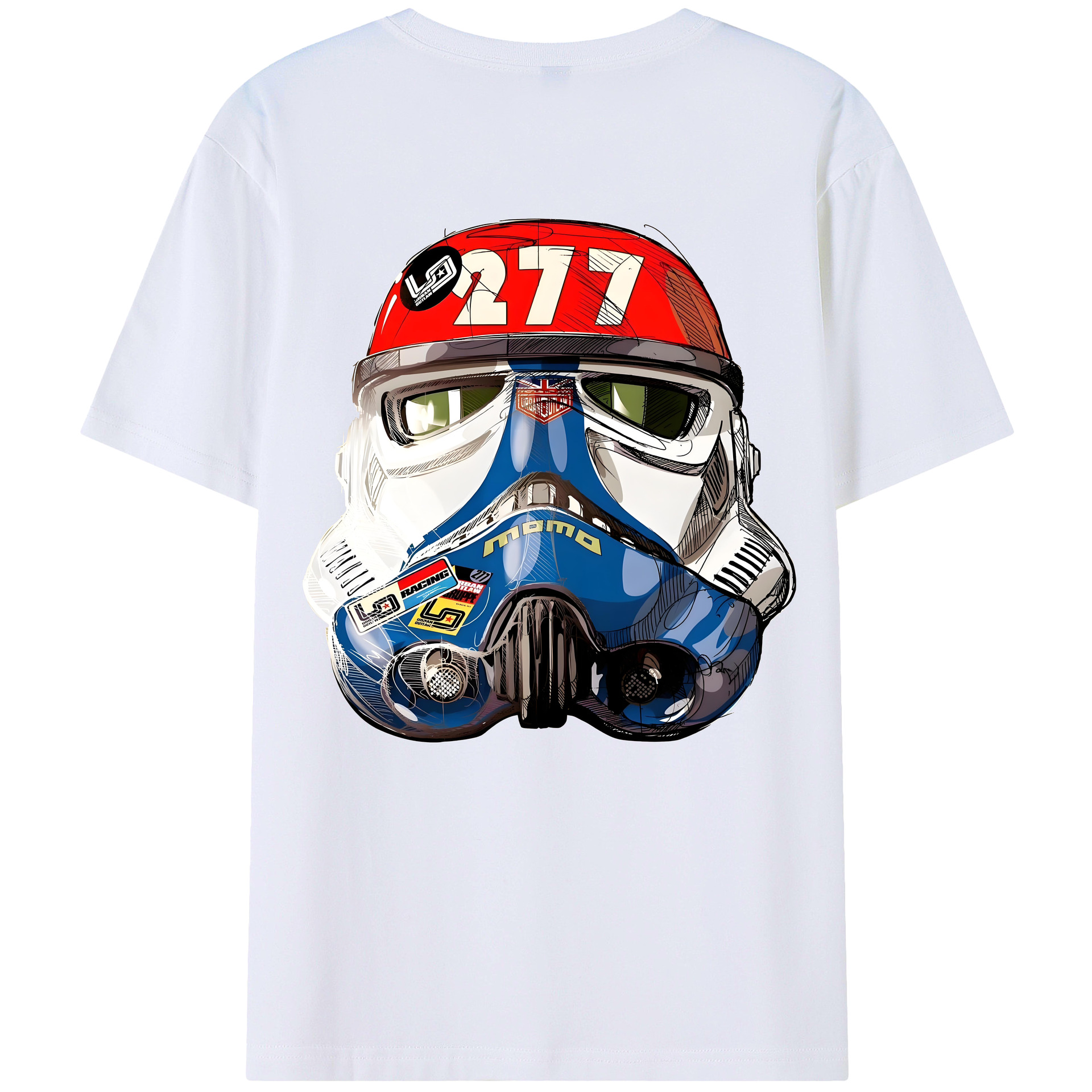 （画像用） スター・ウォーズ Star Wars 綿100％ メンズ半袖Tシャツ（バックプリント） 通気性