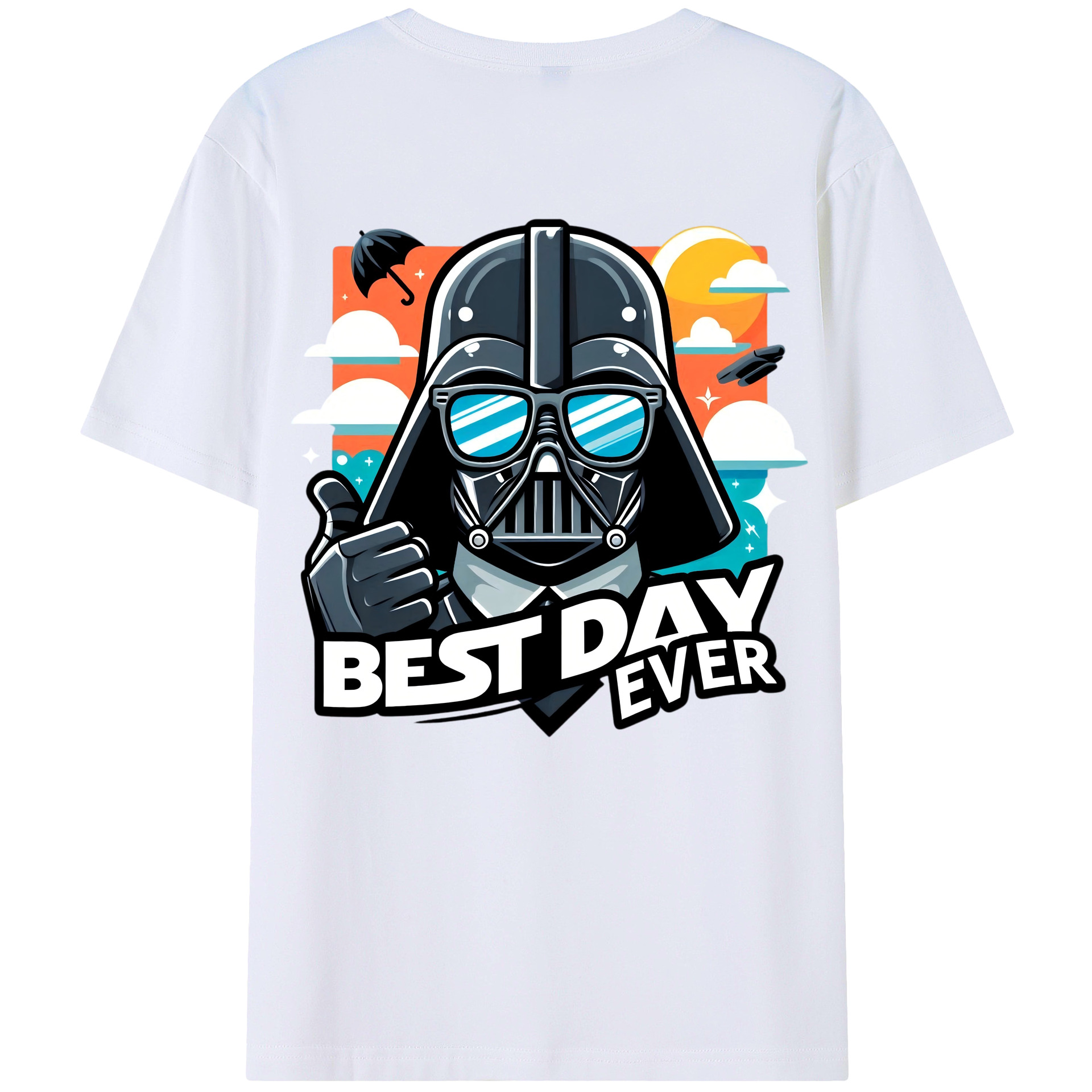 （画像用） スター・ウォーズ Star Wars 綿100％ メンズ半袖Tシャツ（バックプリント） 通気性