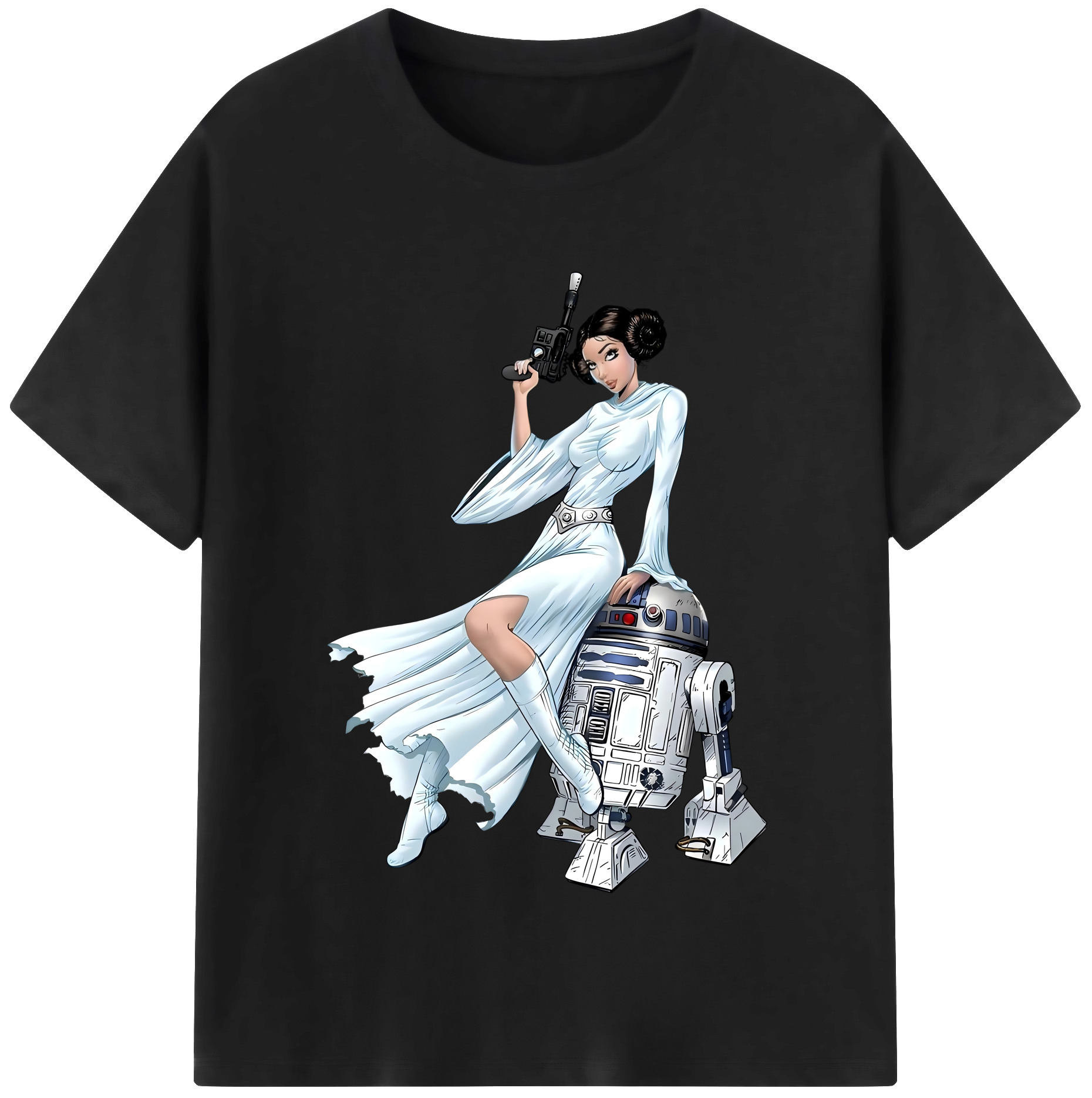 （画像用） スター・ウォーズ Star Wars レディースカジュアルプリントTシャツ（綿100％）
