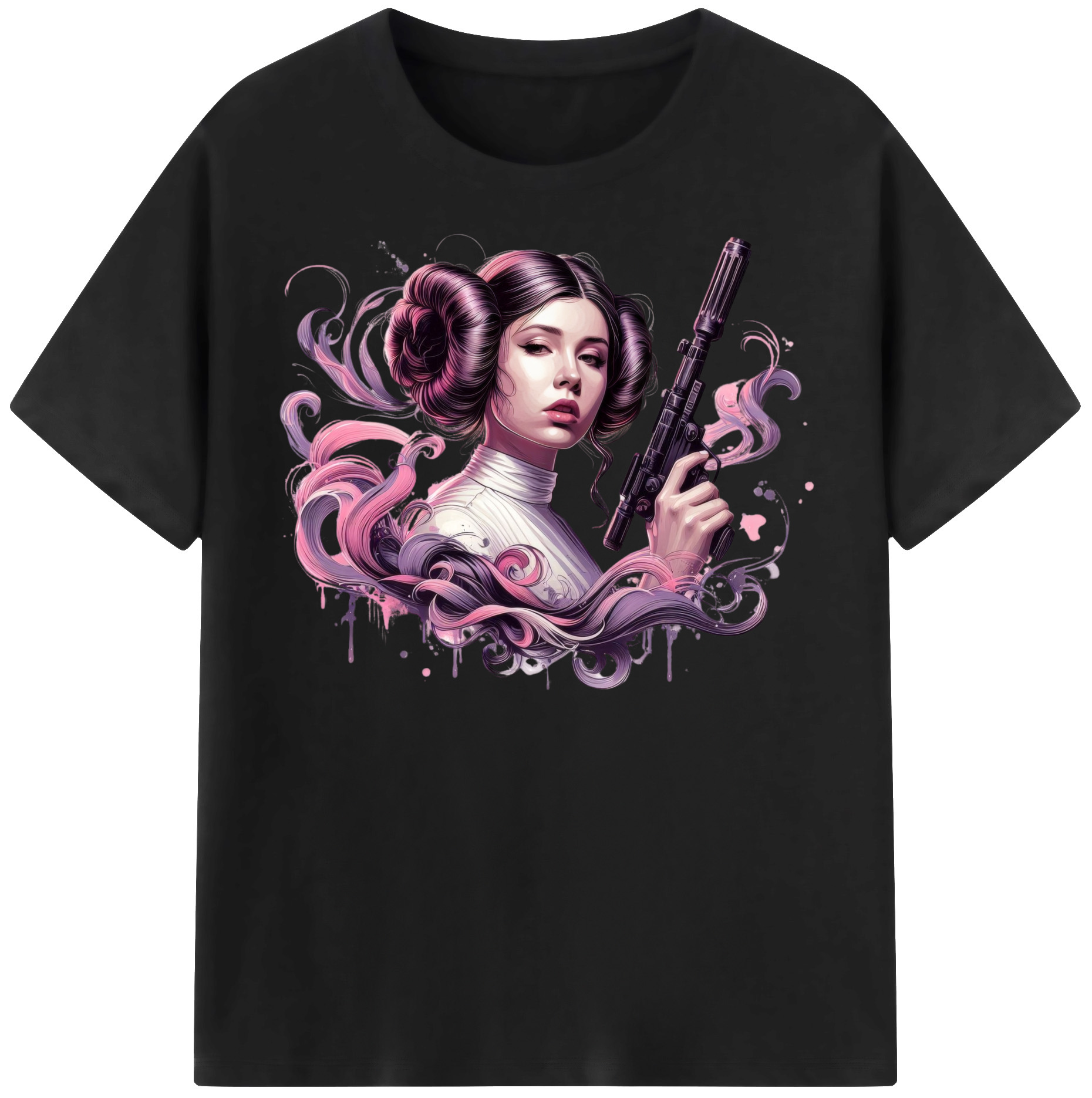 （画像用） スター・ウォーズ Star Wars レディースカジュアルプリントTシャツ（綿100％）
