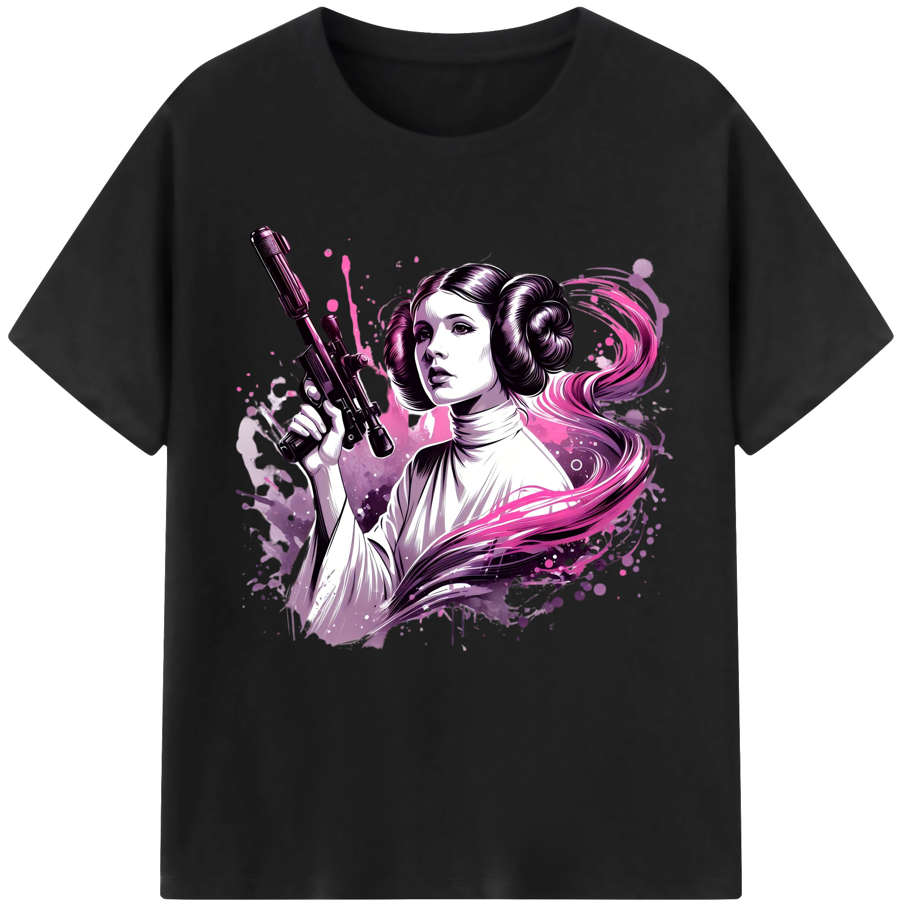 （画像用） スター・ウォーズ Star Wars レディースカジュアルプリントTシャツ（綿100％）