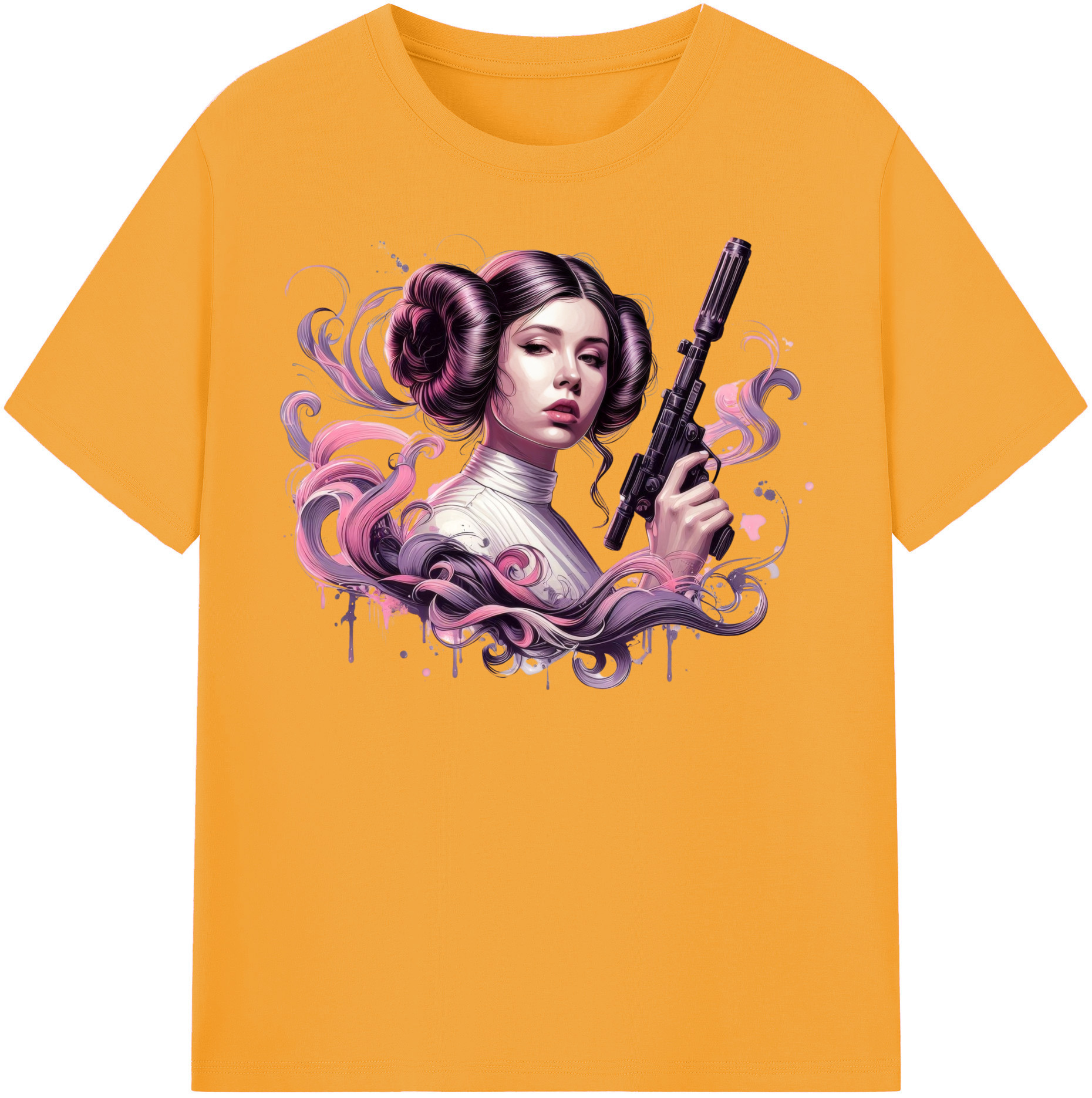 （画像用） スター・ウォーズ Star Wars レディースカジュアルプリントTシャツ（綿100％）